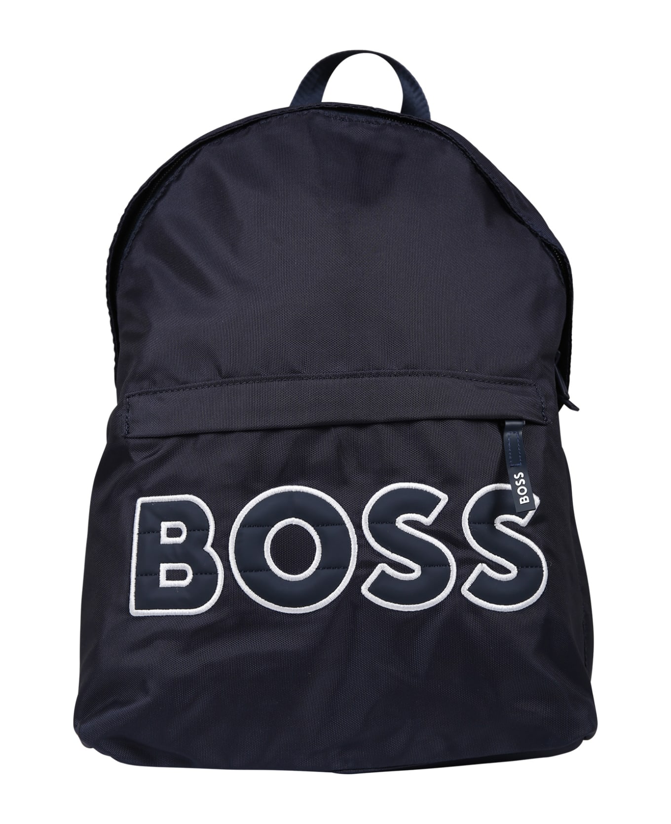 Hugo Boss Bleu Backpack For Boy With Logo - Blue アクセサリー＆ギフト