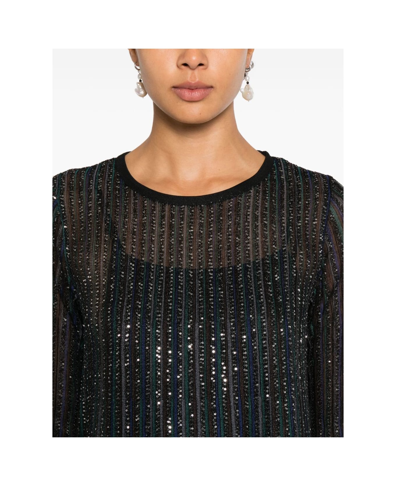 Missoni Striped Dress With Embellishment - MultiColour