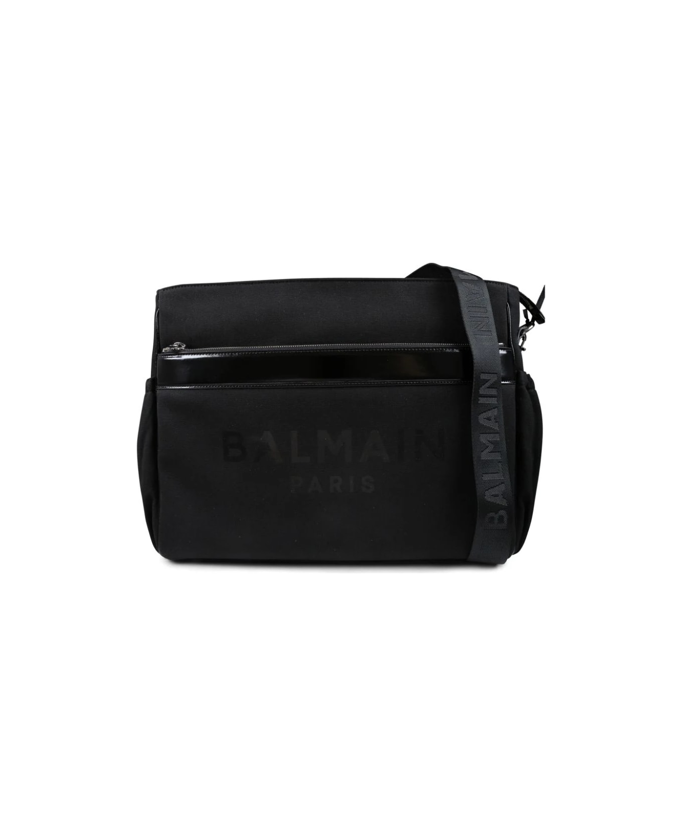 Balmain Borsa Fasciatoio Con Stampa - Black