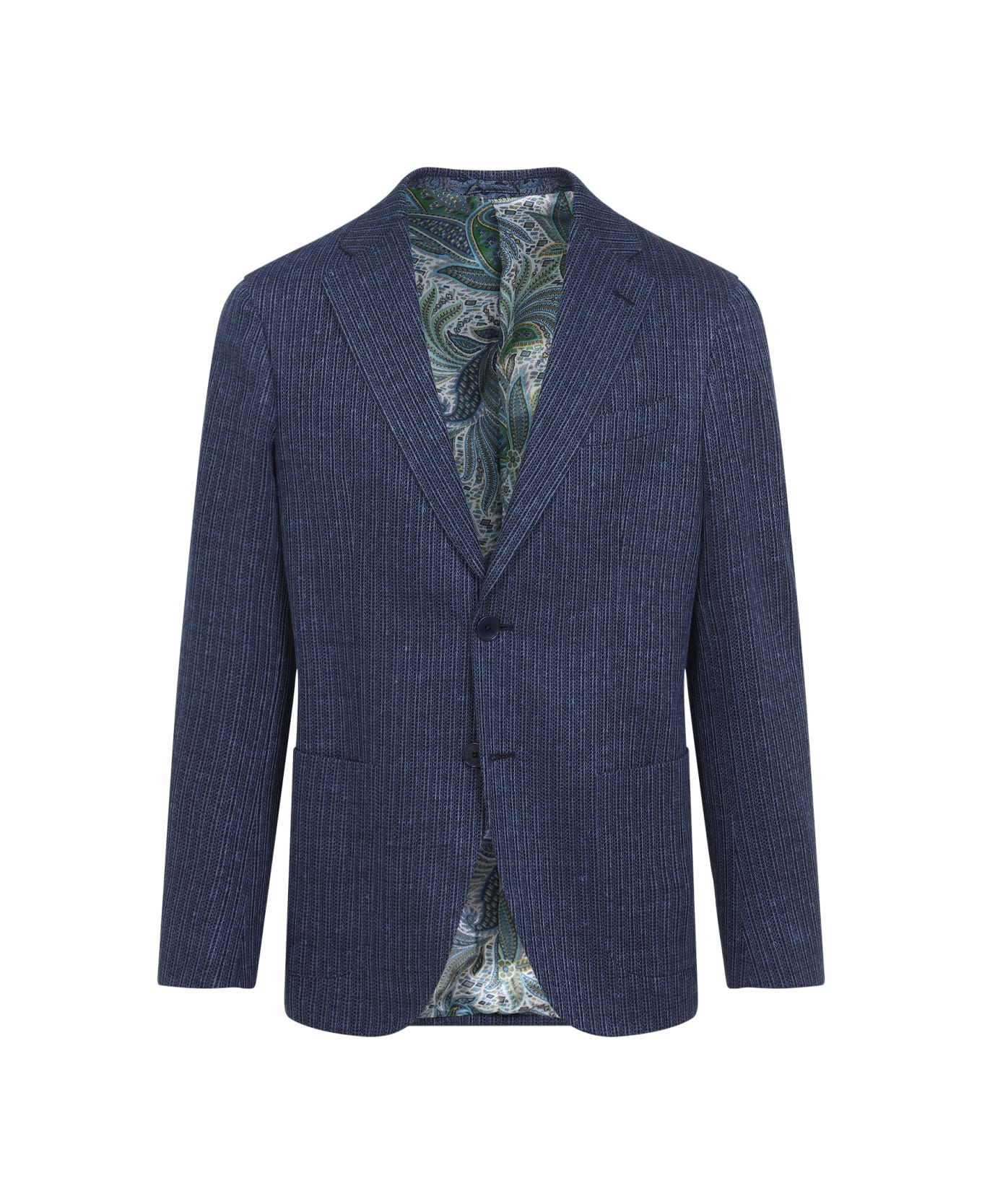 Etro Roma Sport W/basting Jacket - Pale Blue