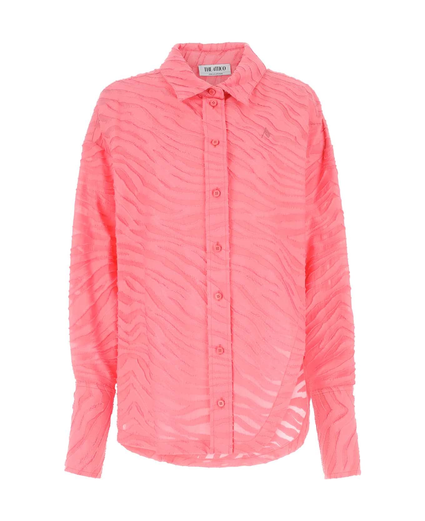 The Attico Pink Cotton Blend Diana Shirt - 119