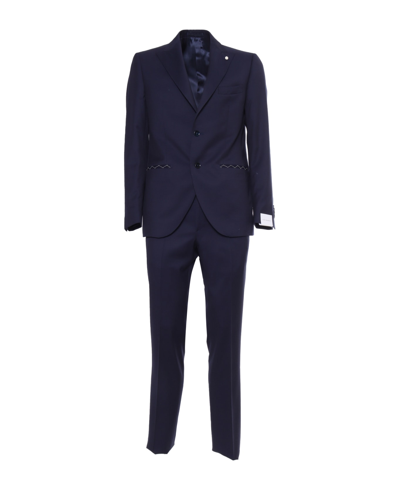 Luigi Bianchi Mantova Blue Men's Suit - BLUE スーツ