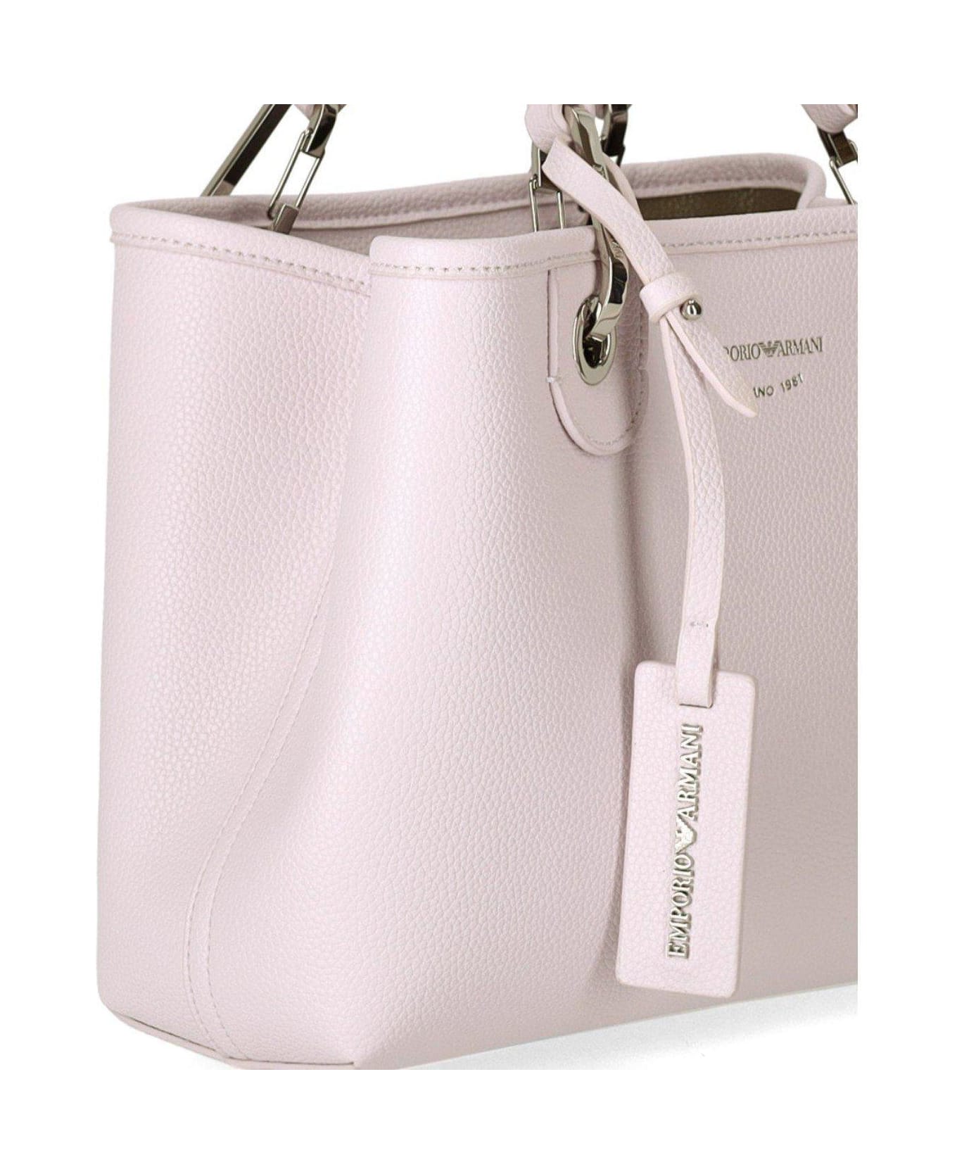 Emporio Armani Myea Logo Printed Tote Bag - Pink