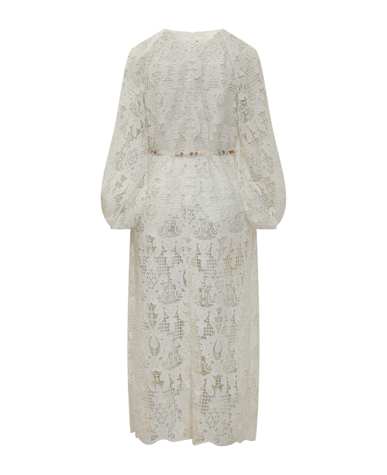 Zimmermann Coco Midi Dress - WHITE