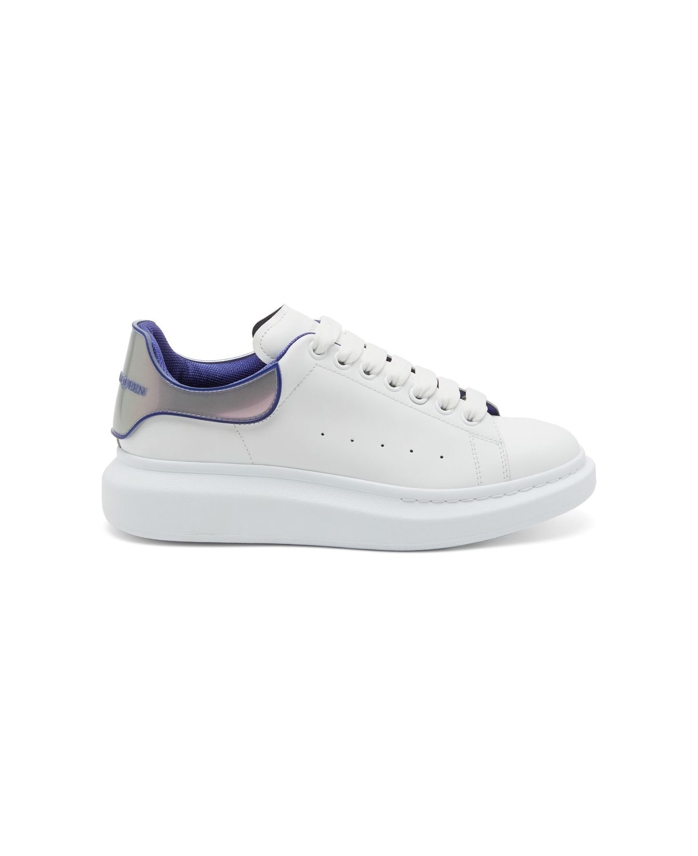 Alexander McQueen Oversized Sneakers In White And Utopia Blue - White