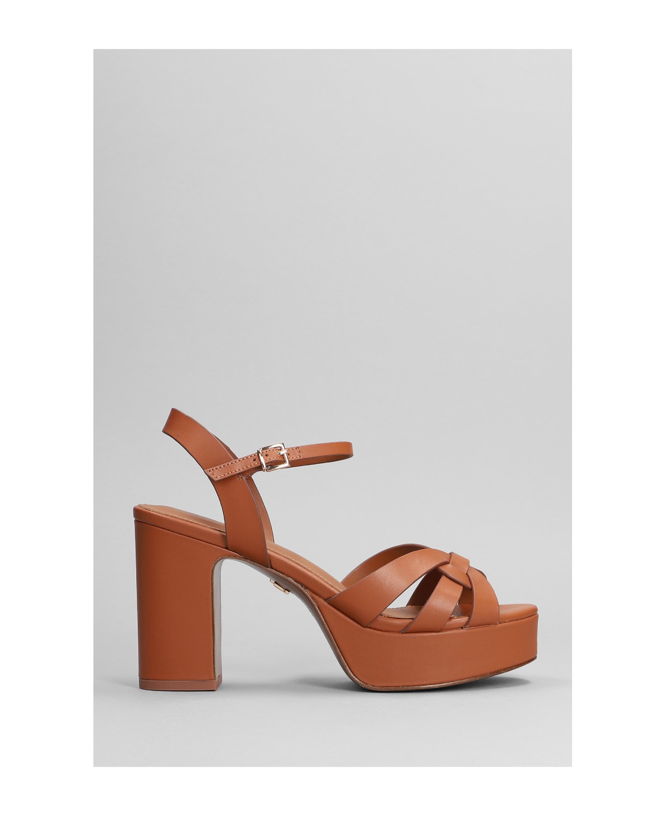 Lola Cruz Sandals In Leather Color Leather - leather color