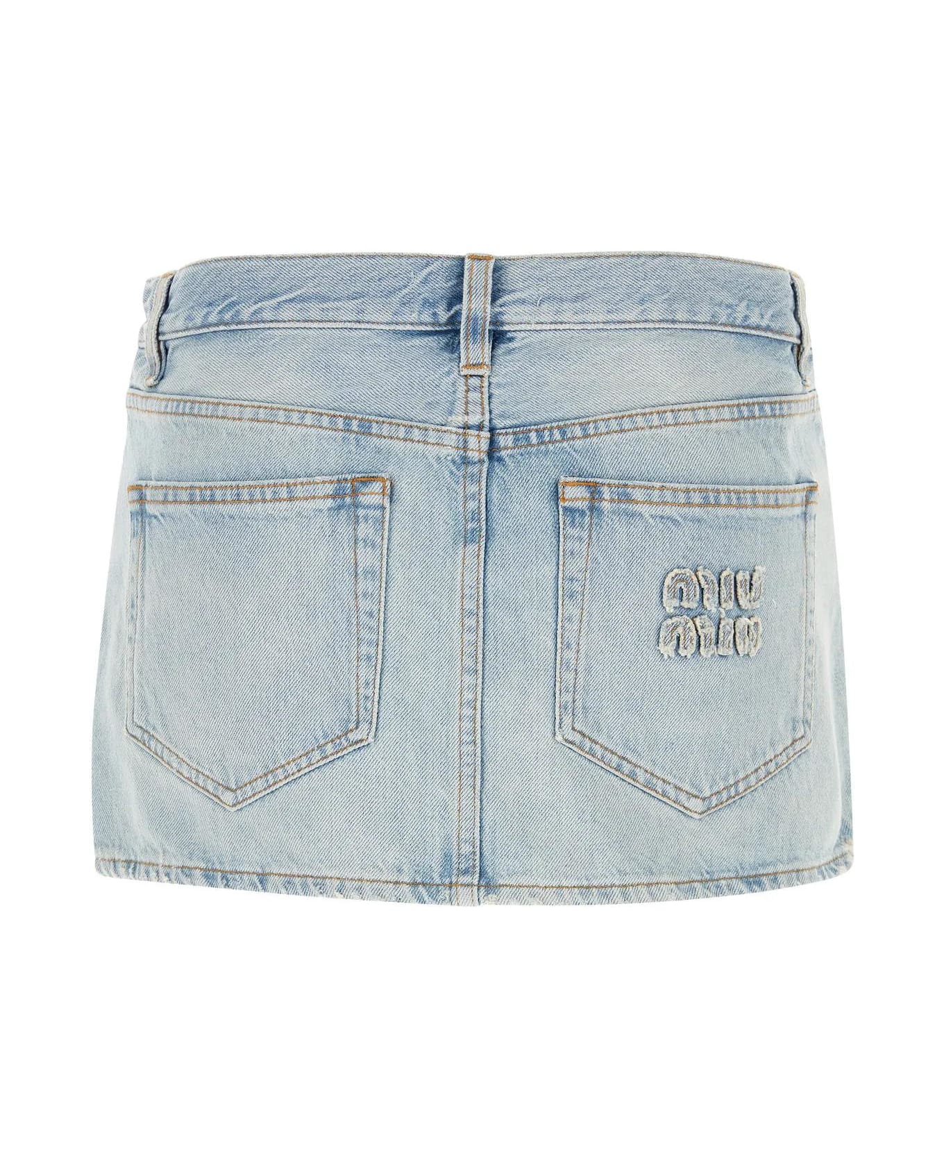 Miu Miu Denim Mini Skirt