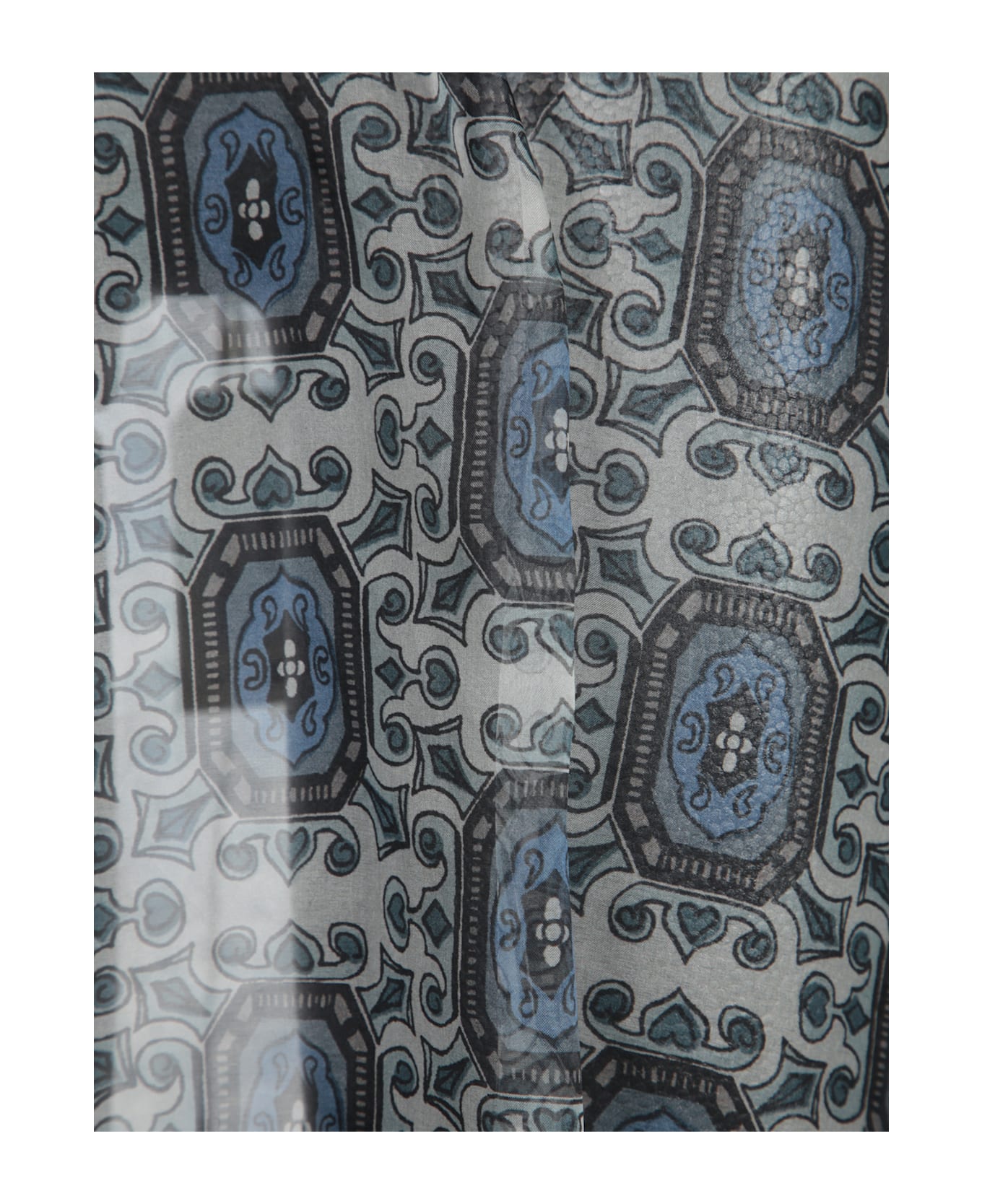 Pierre-Louis Mascia Blue Organza Kobes Midi Skirt - Blue