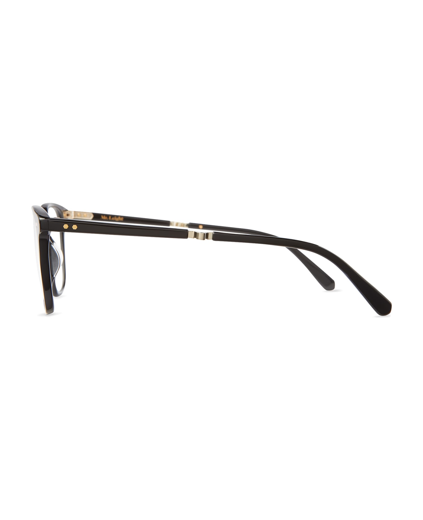 Mr. Leight Getty C Black-white Gold Glasses - Black-White Gold