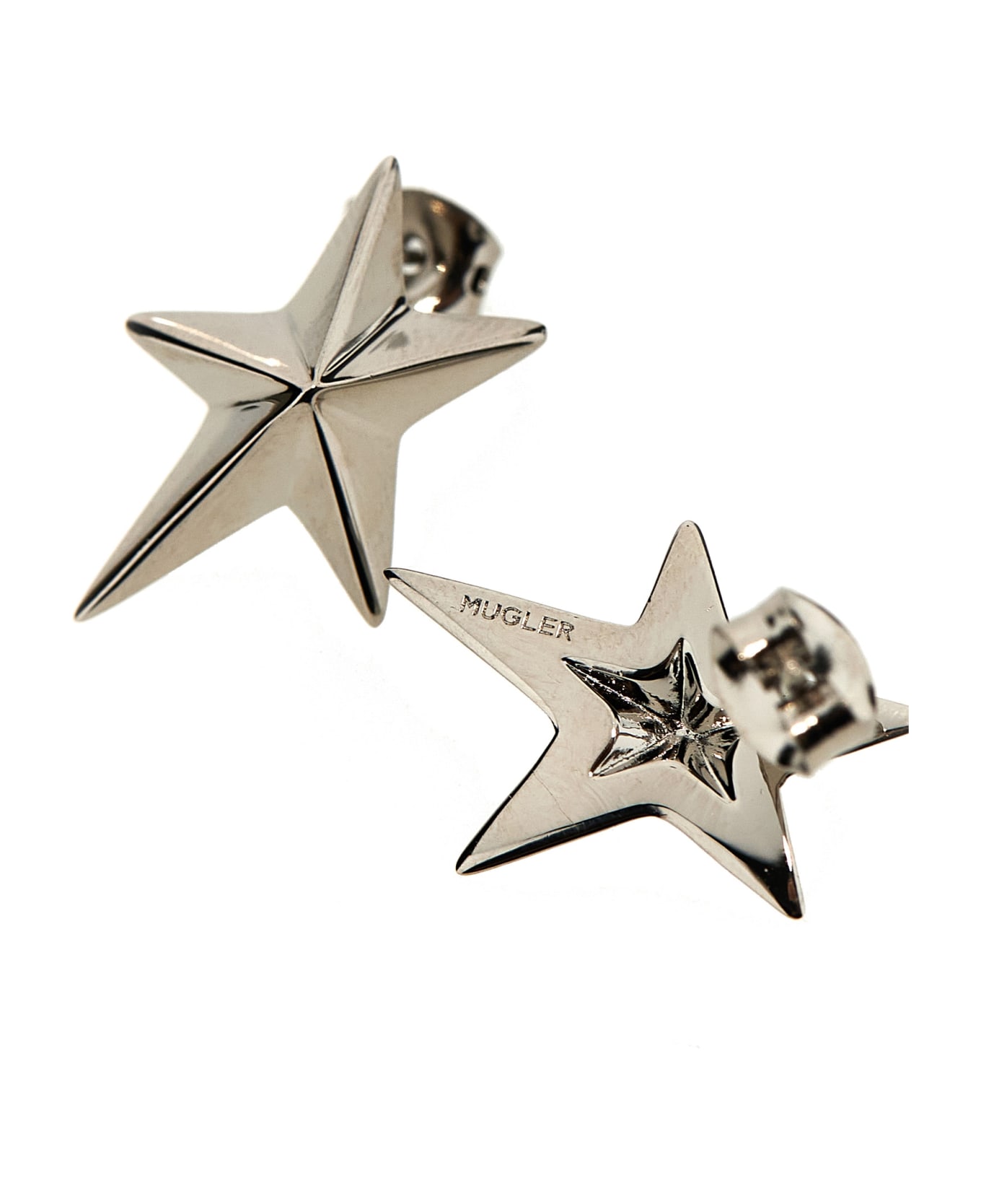 Mugler 'mini Star' Earrings - Silver ジュエリー