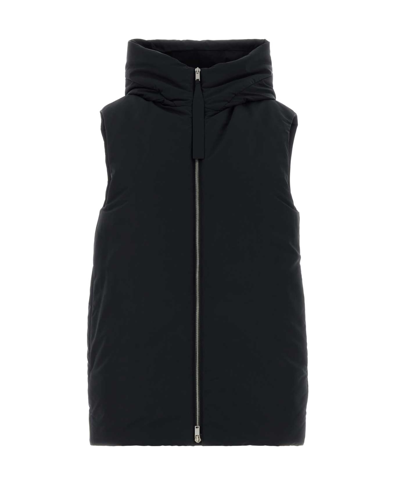 Jil Sander Black Polyester Down Jacket - Black