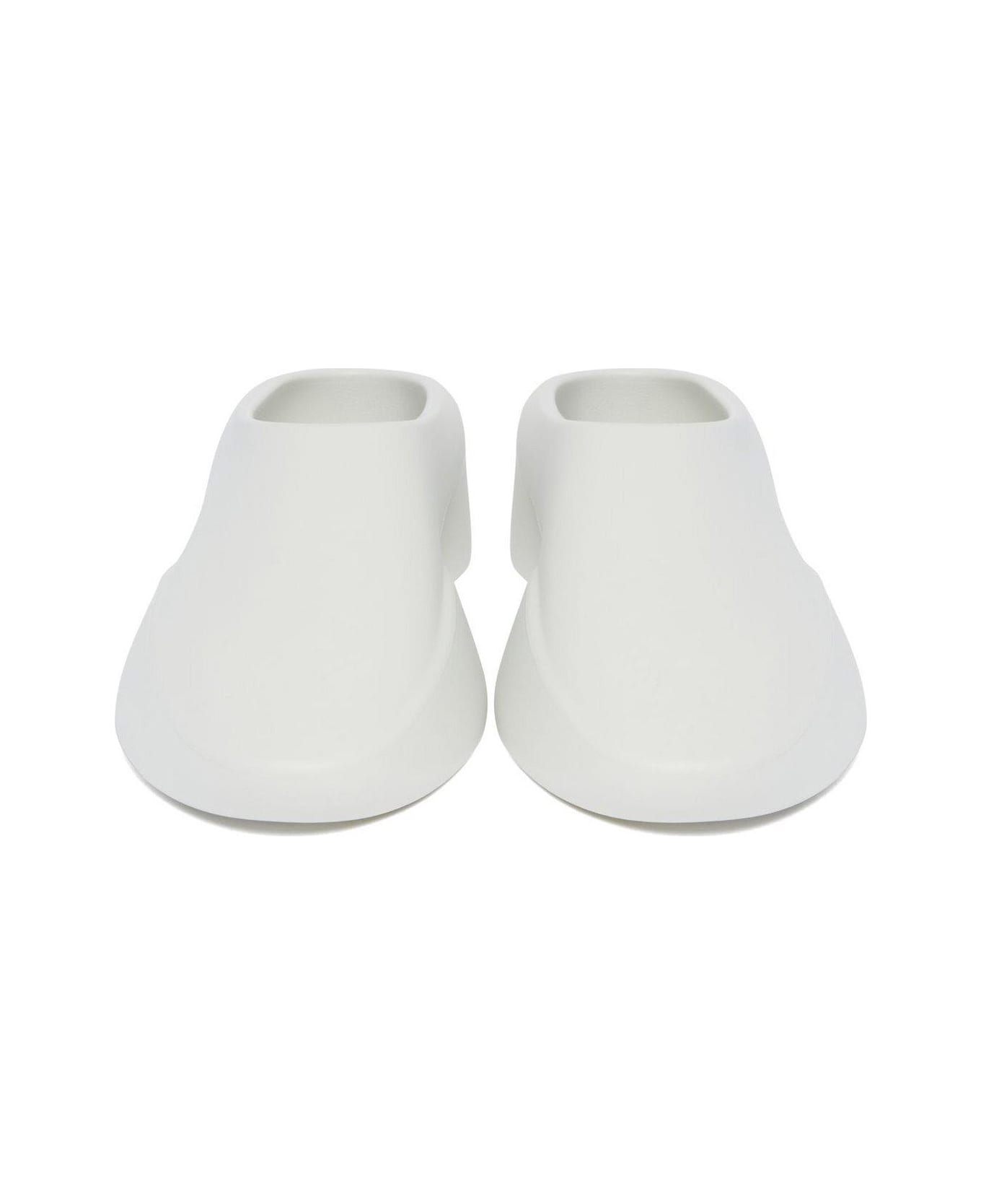 Fear of God Logo Patch Round-toe Slippers - Glacier