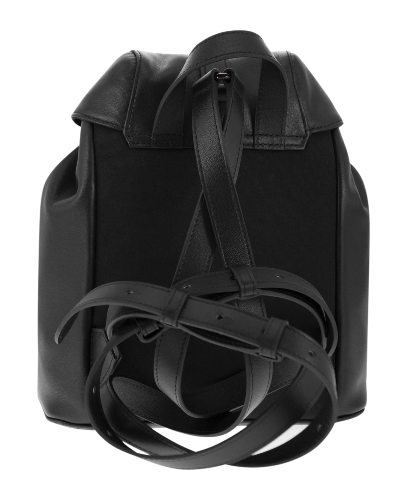 Furla Flow - Leather Backpack - Black バックパック