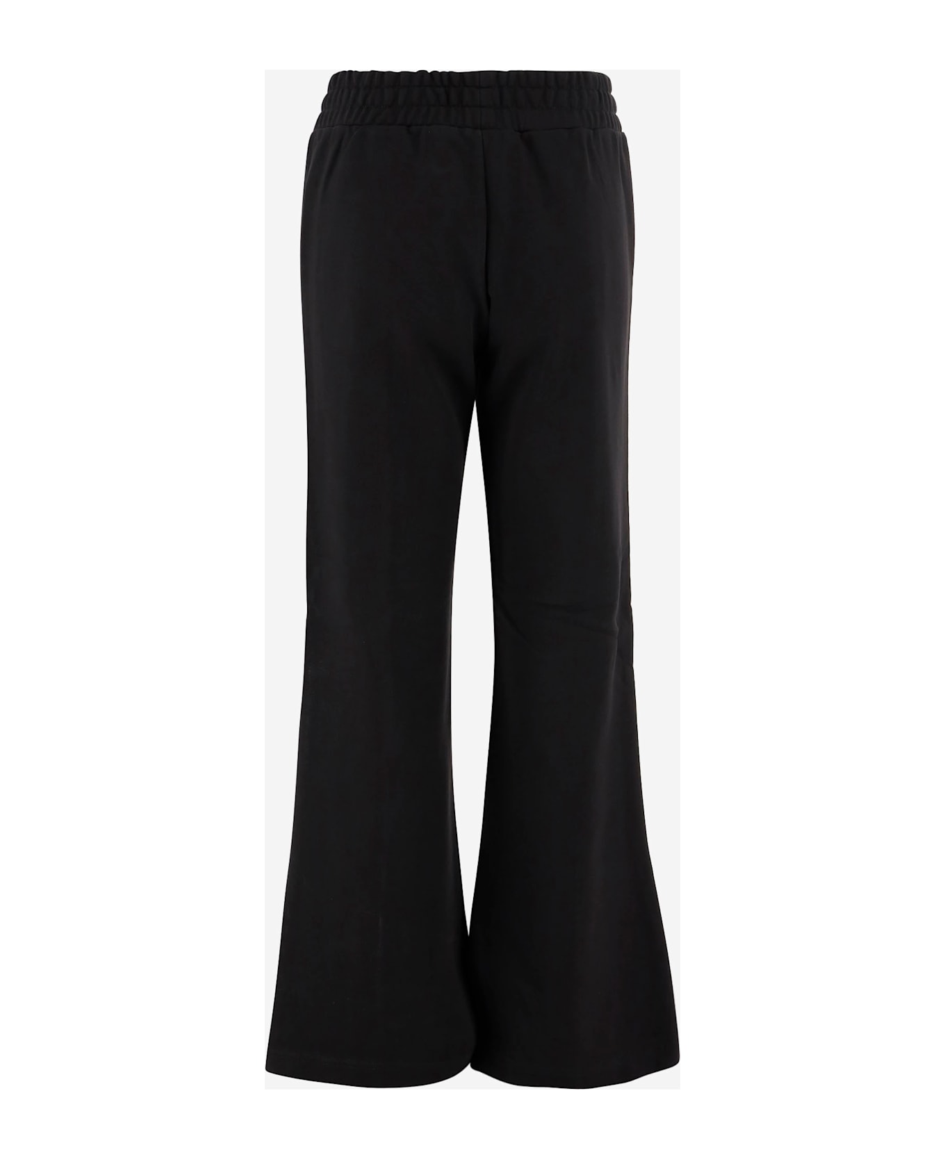 Pinko Cotton Logo Pants - Black
