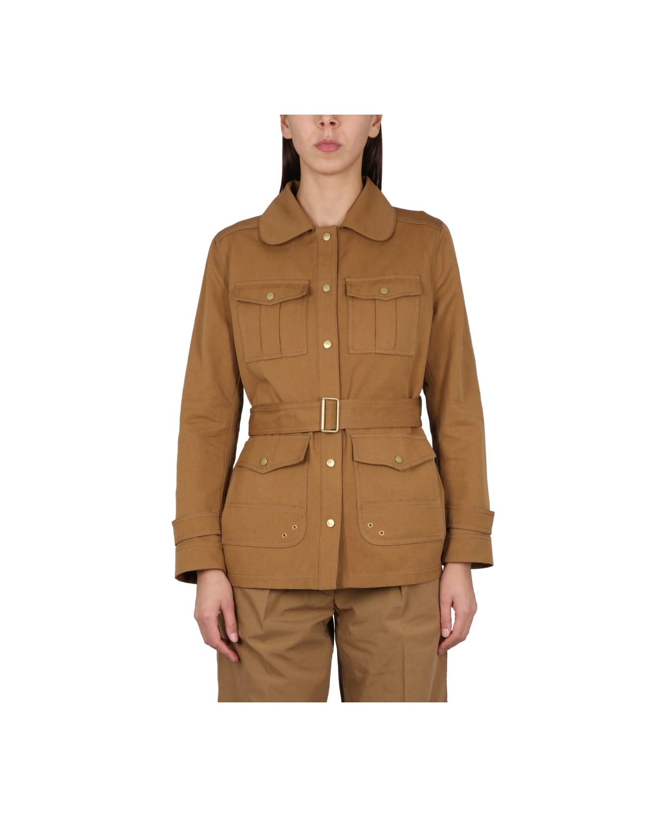 Fay Safari Jacket - BROWN