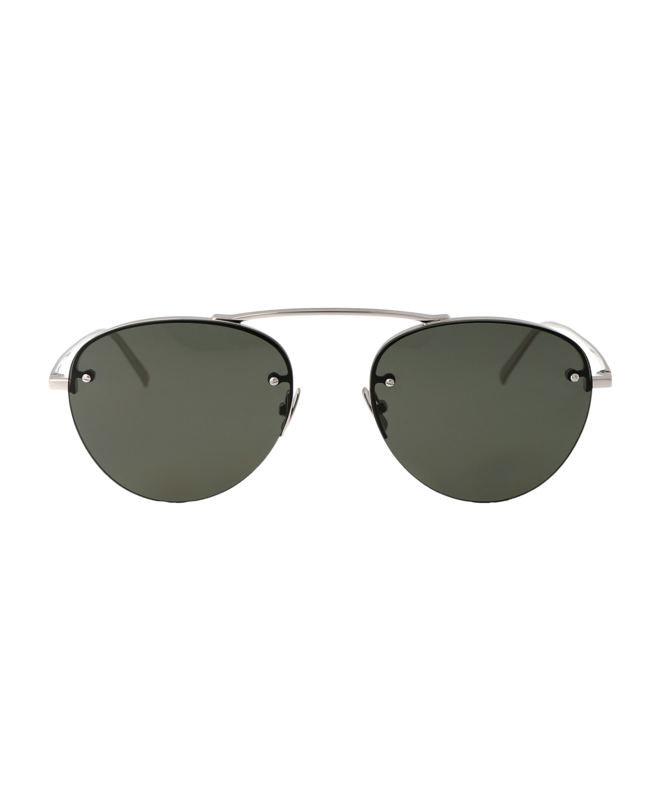 Saint Laurent Eyewear Sl 575 Sunglasses - 002 SILVER SILVER GREY