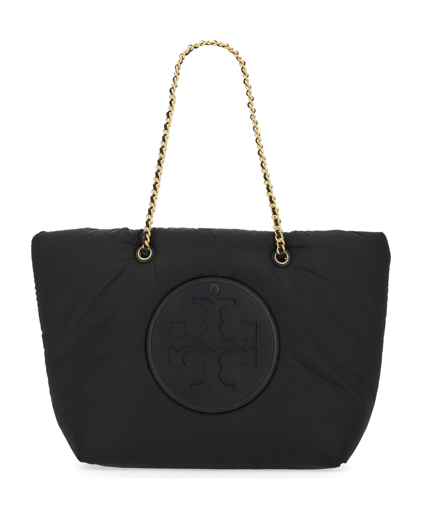 Tory Burch Ella Puffy Chain Tote Bag - Black