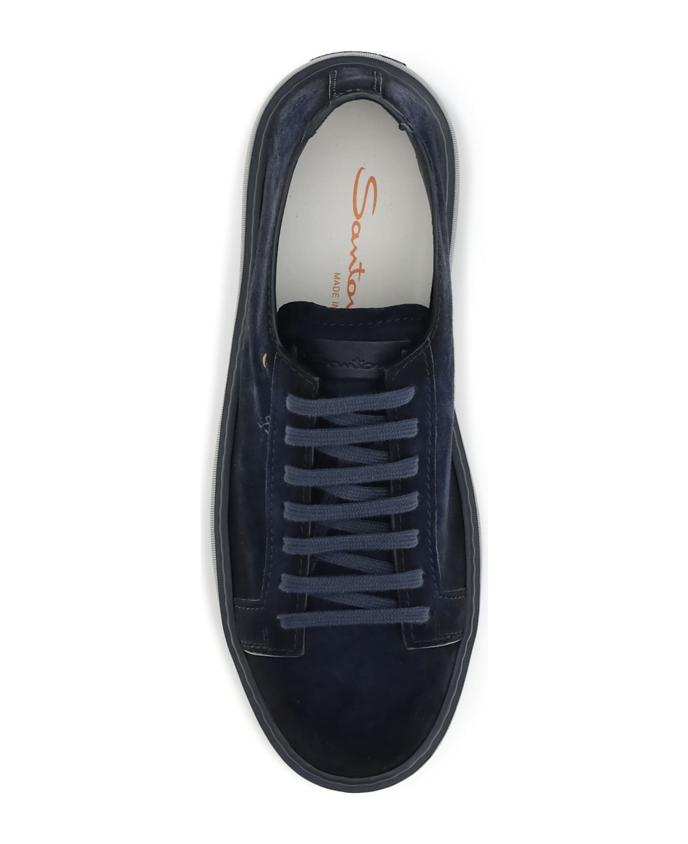 Santoni Suede Sneakers - BLUE
