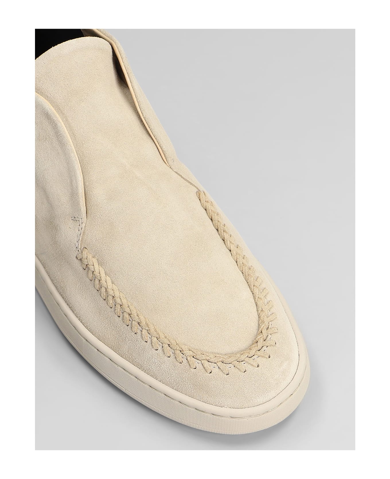 Officine Creative Herbie 013 Loafers In Beige Suede - beige
