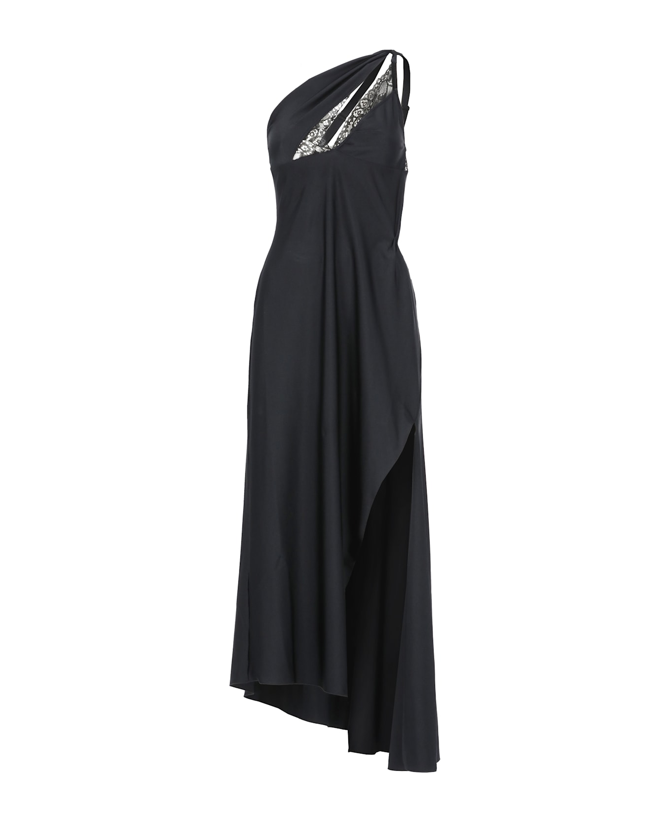 Coperni Asymmetric Long Dress - Black