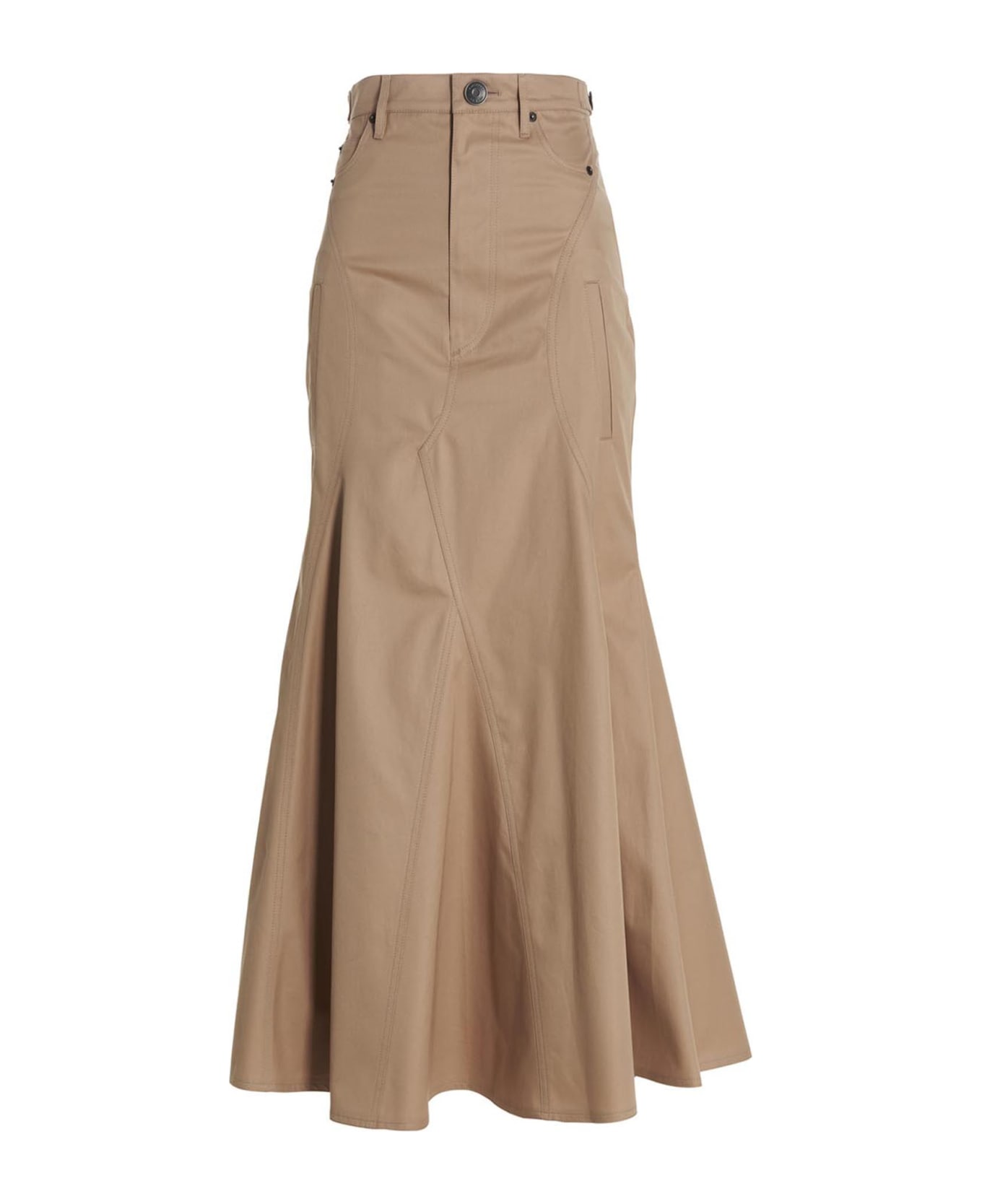 Burberry Maxi Skirt - Beige