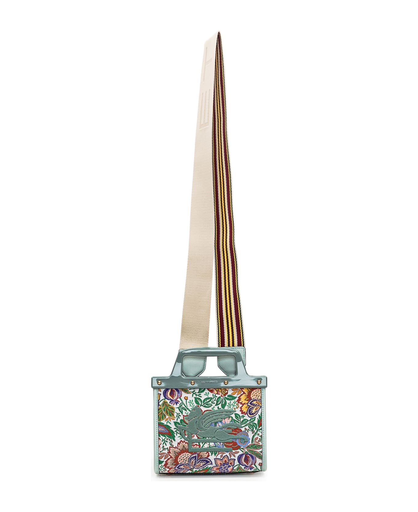 Etro Floral Jacquard Small Love Trotter Shopping Bag - Green