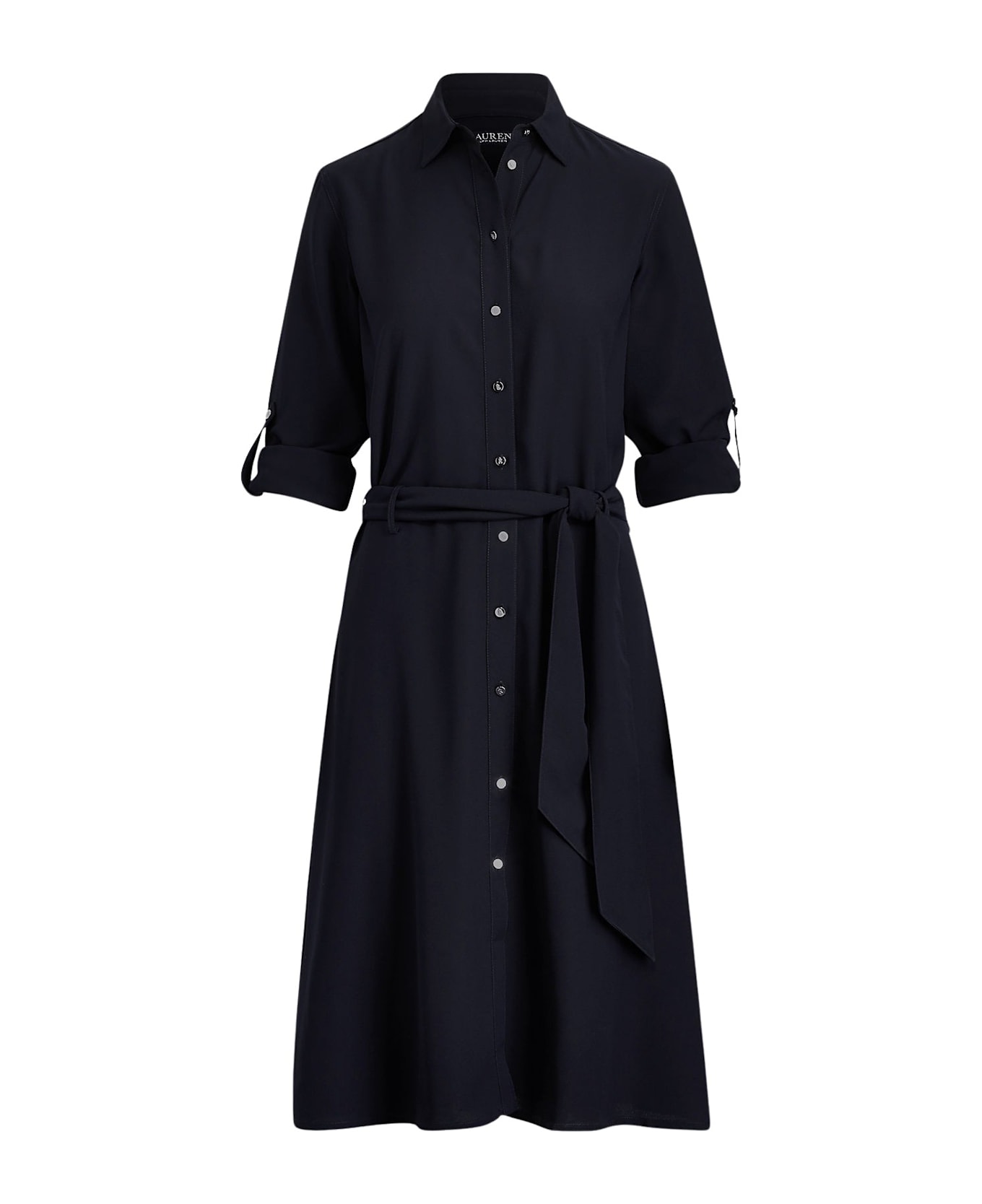 Ralph Lauren Karalynn Long Sleeve Casual Dress - Lauren Navy