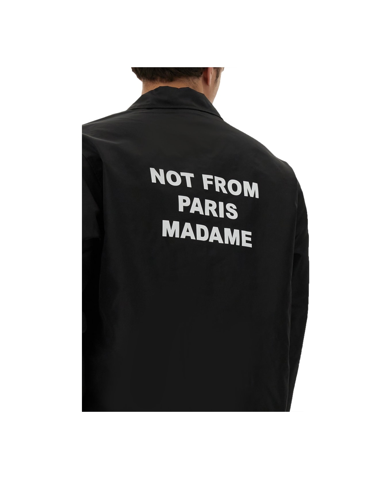 Drôle de Monsieur "slogan" Jacket - BLACK