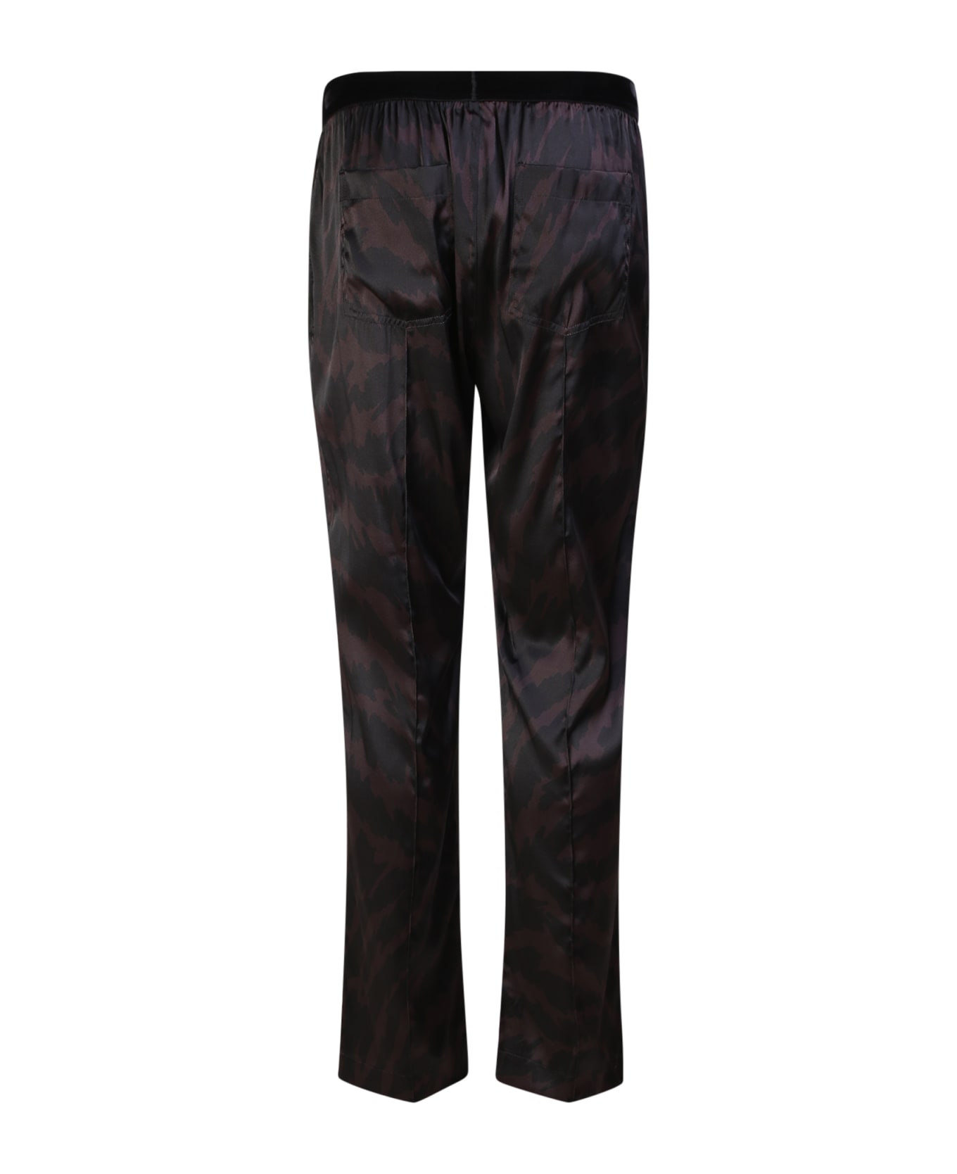 Tom Ford Patterned Silk Pajama Pants - Purple