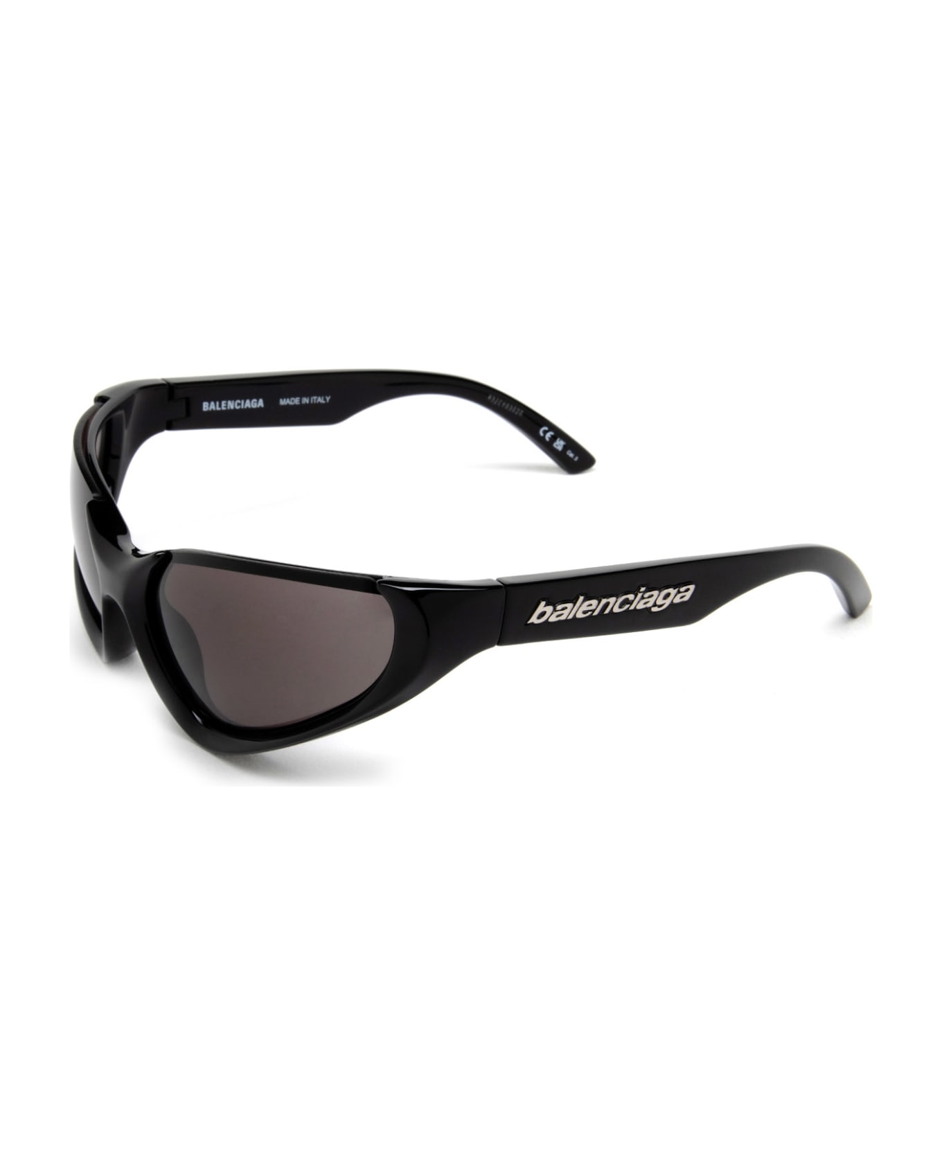 Balenciaga Eyewear Bb0202s Sunglasses - 001 BLACK BLACK GREY サングラス