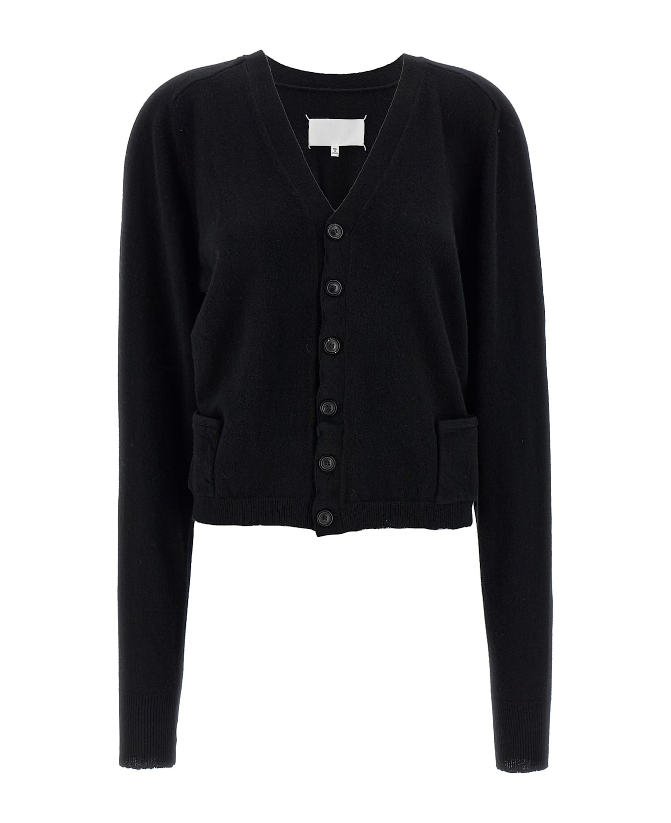 MM6 Maison Margiela 'four Stitches' Cardigan - Black