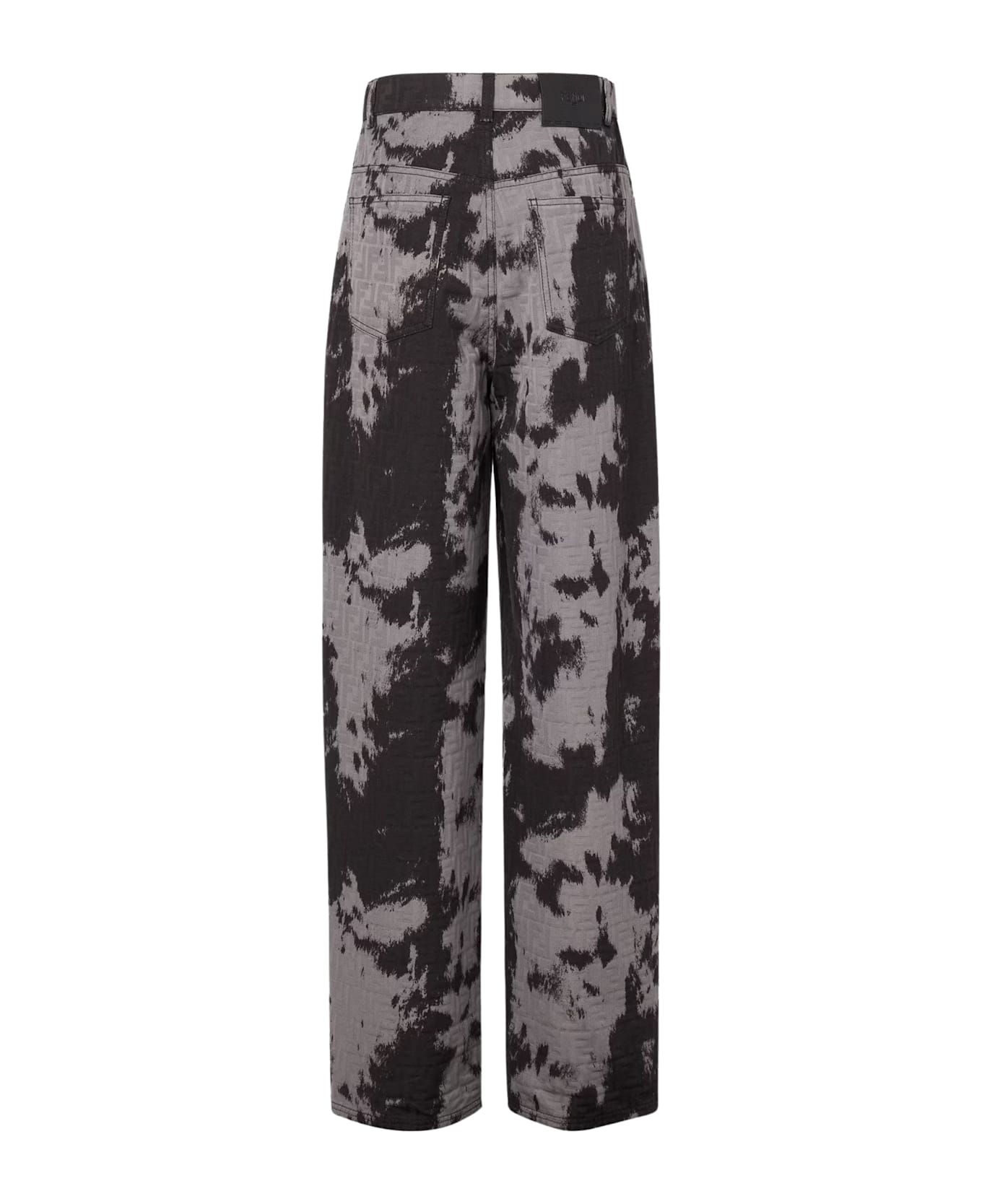 Fendi Jeans With Ff Animalier Print