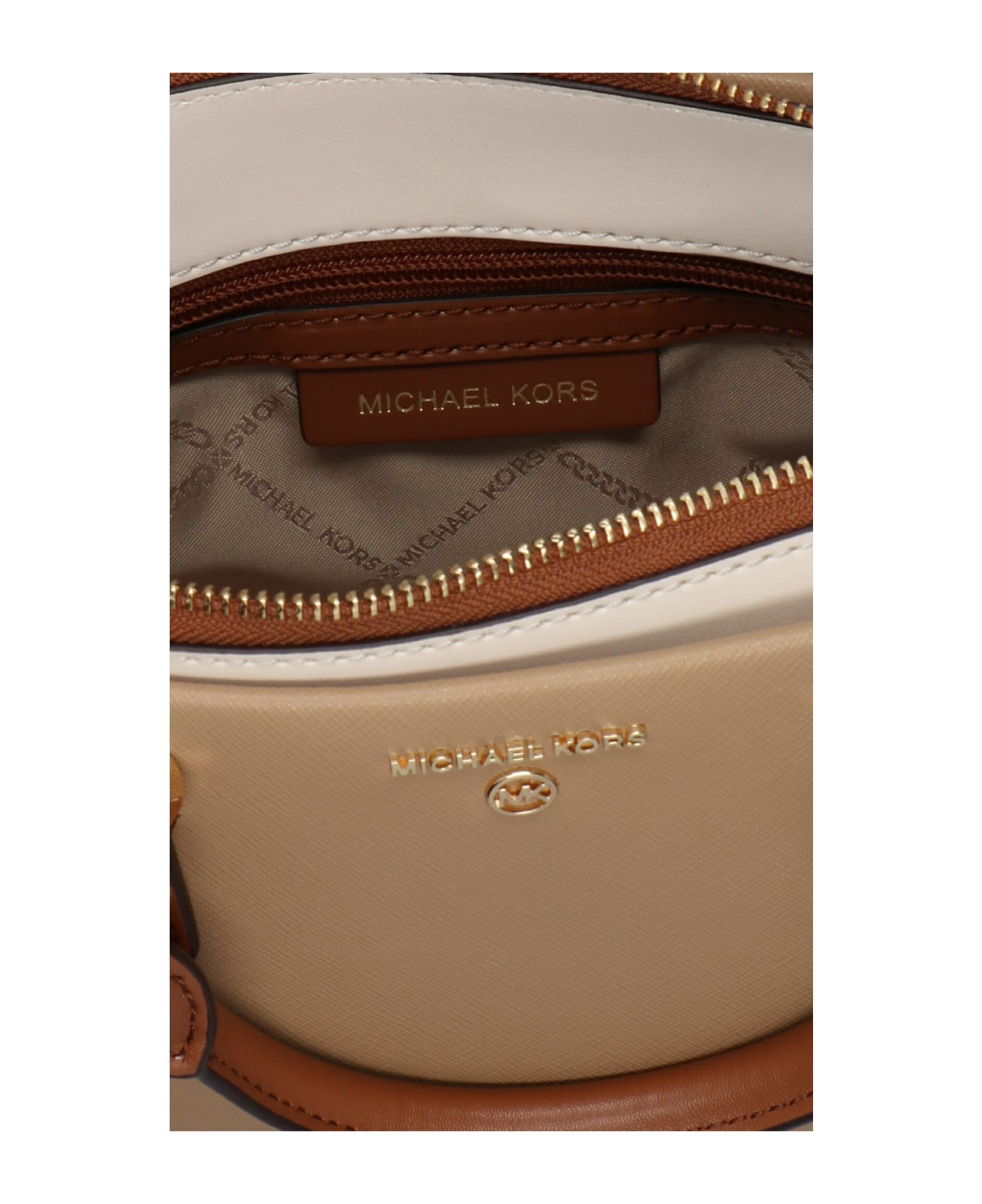 Michael Kors '18k Smooth Nappa' Handbag - Beige