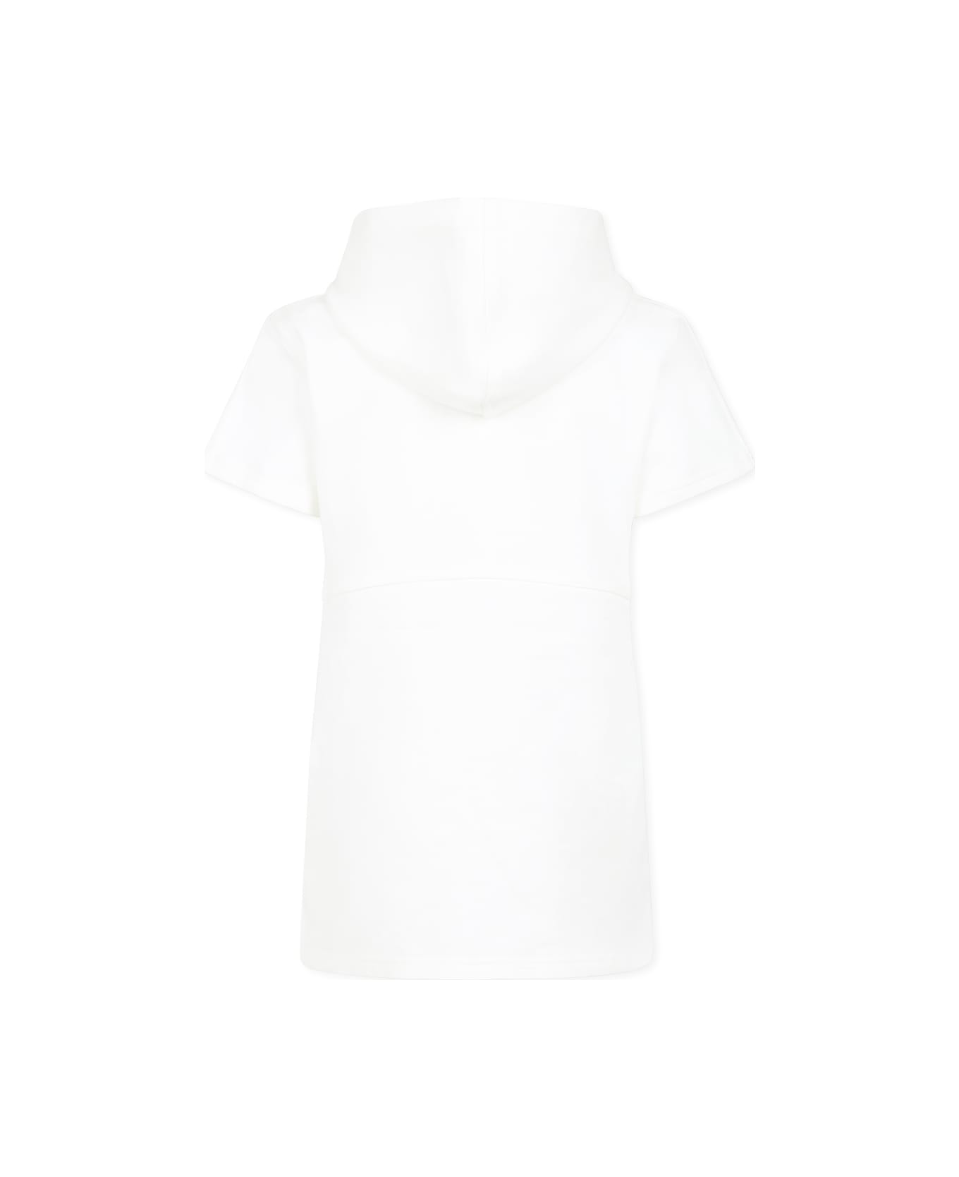 Chloé White Dress For Girl With Logo - White