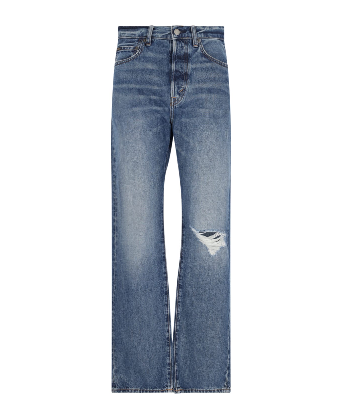 Polo Ralph Lauren Destroyed Straight Jeans - Blue