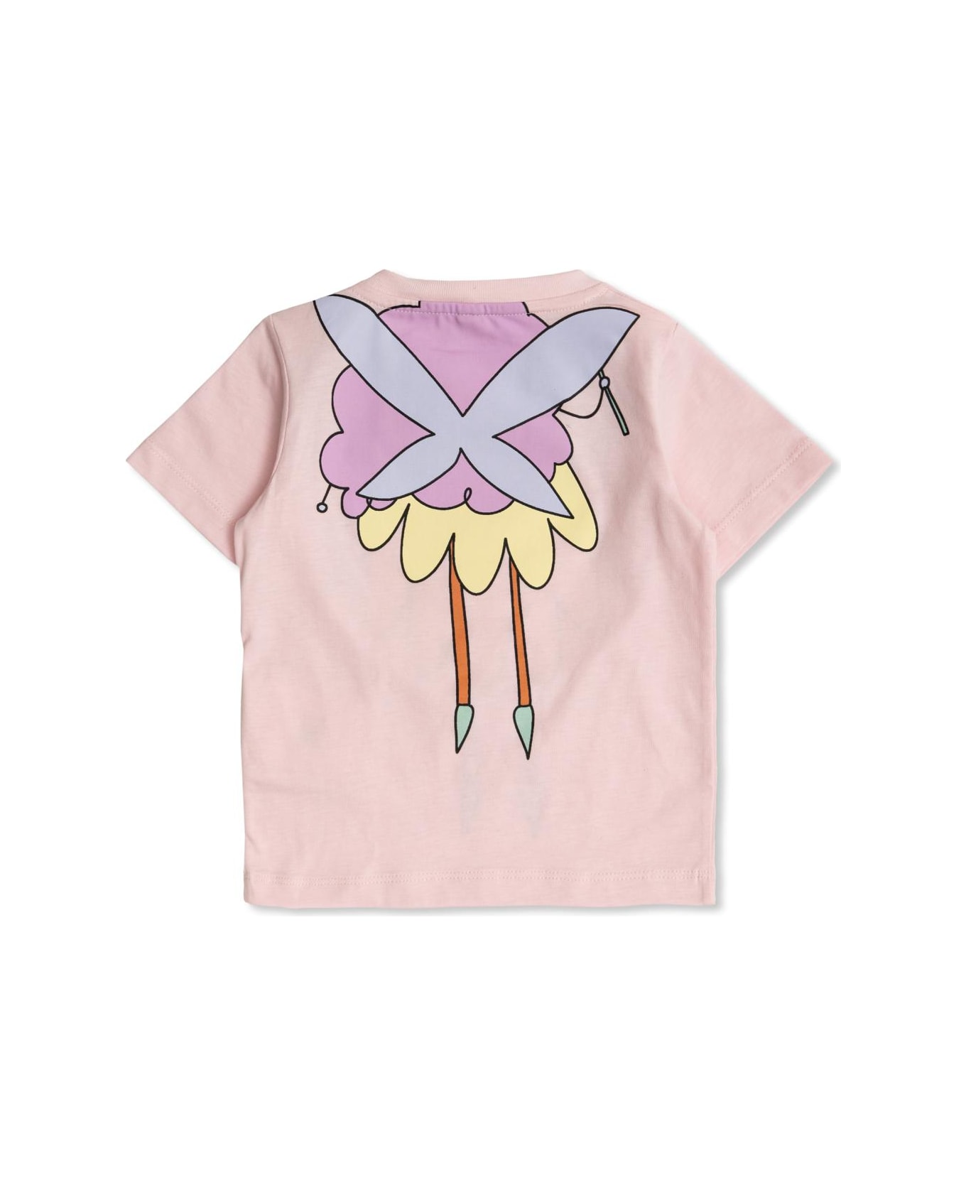 Stella McCartney Kids T-shirt With Colorful Print - Pink