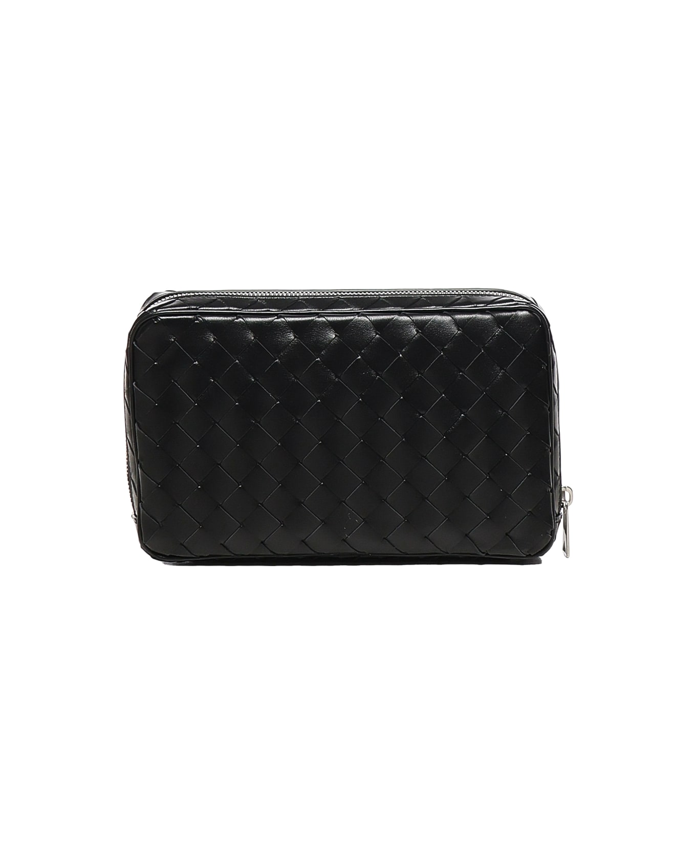 Bottega Veneta Medium Intrecciato Organizer - Black