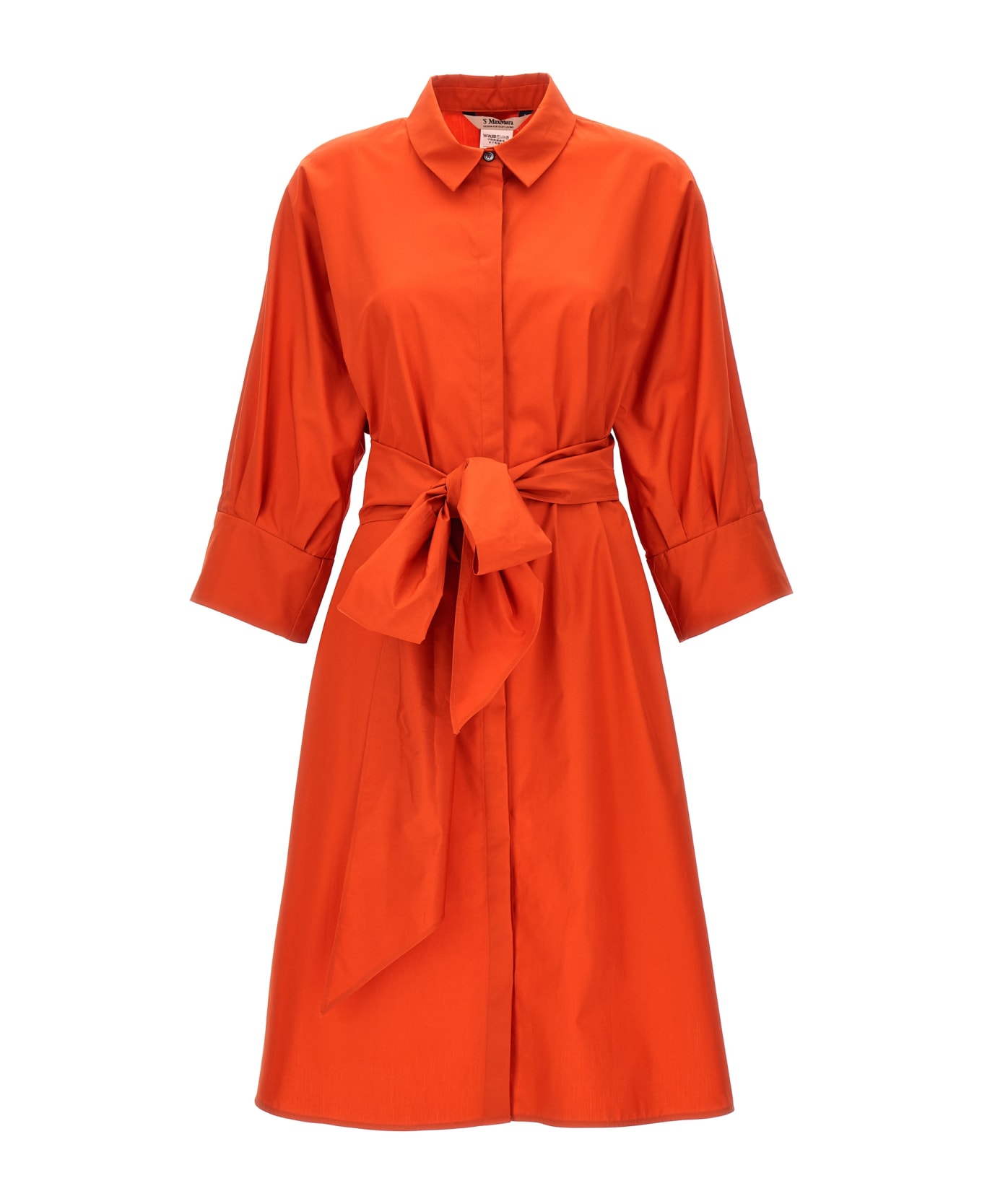 'S Max Mara 'tabata' Dress - Orange コート＆ジャケット