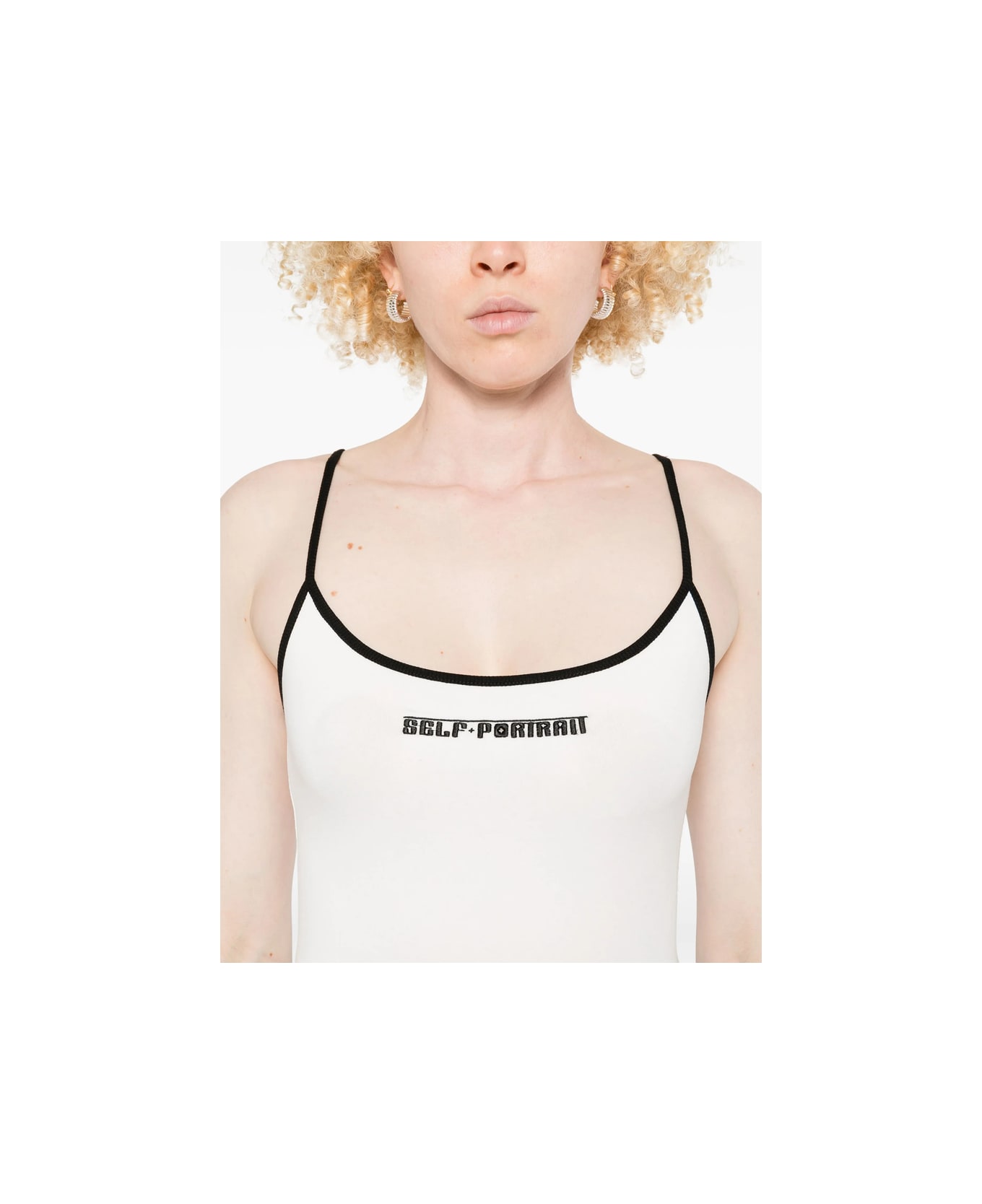 self-portrait Top - WHITE