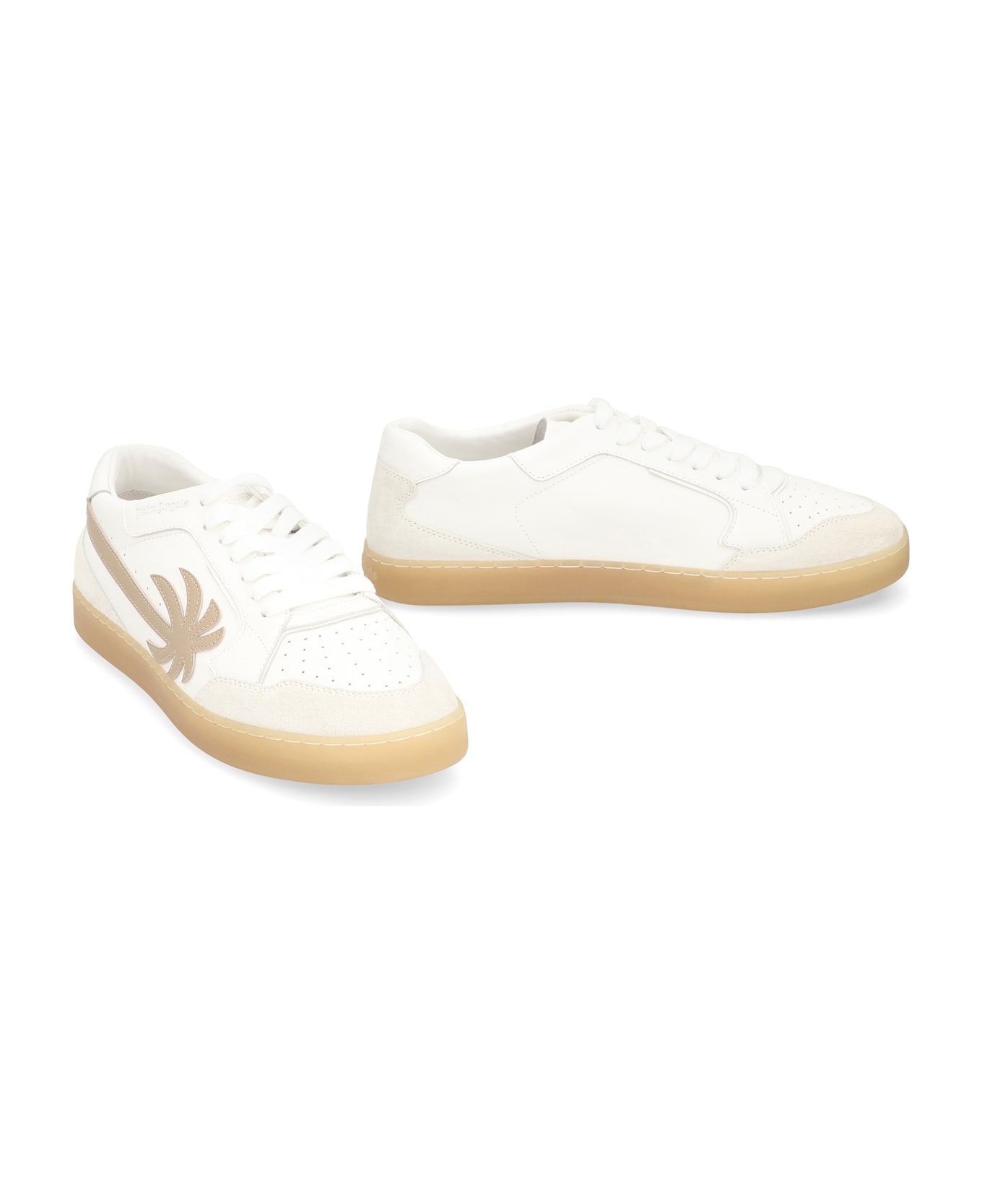 Palm Angels Sneakers Low-top New Palm 1 In Leather - White