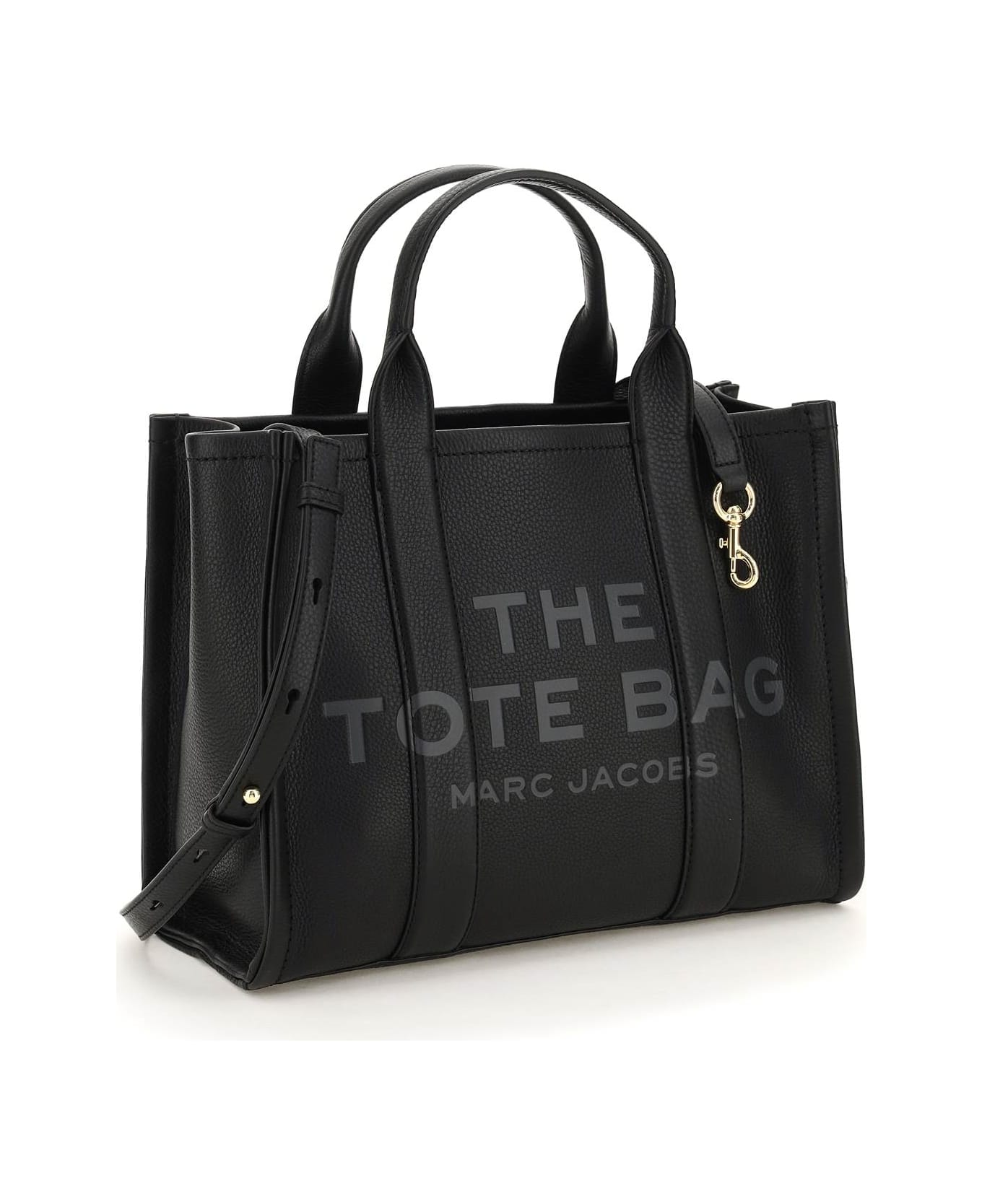 Marc Jacobs The Leather Medium Tote Bag - Black