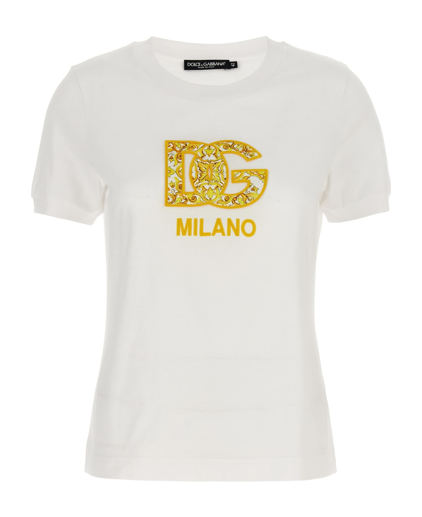 Dolce & Gabbana 'patch Logo' T-shirt - Brown