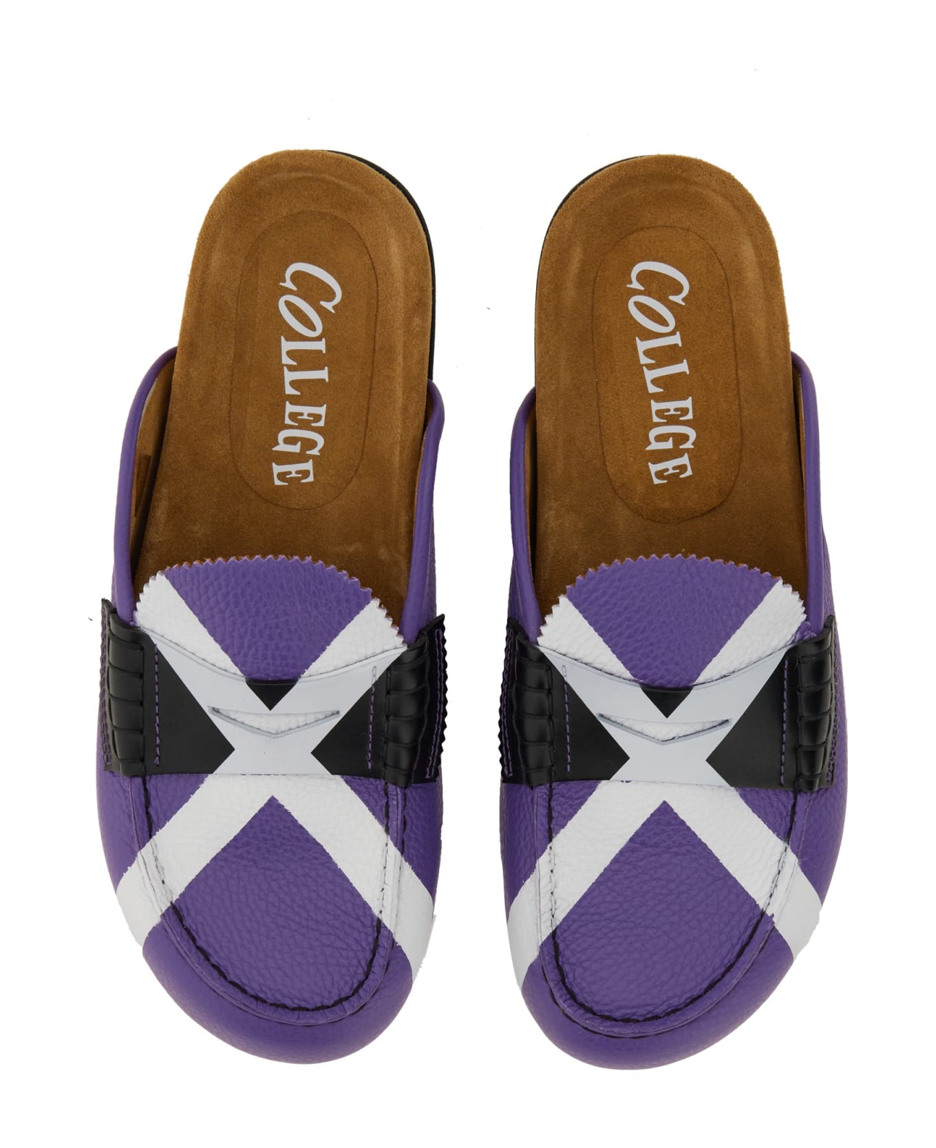 College Sabot With Iconic "x" - VIOLA