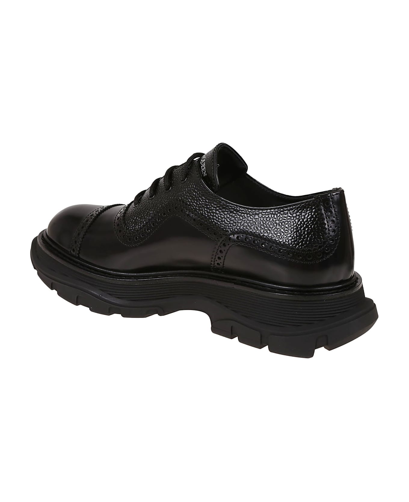 Alexander McQueen Derby Shoes - Black Black ローファー＆デッキシューズ