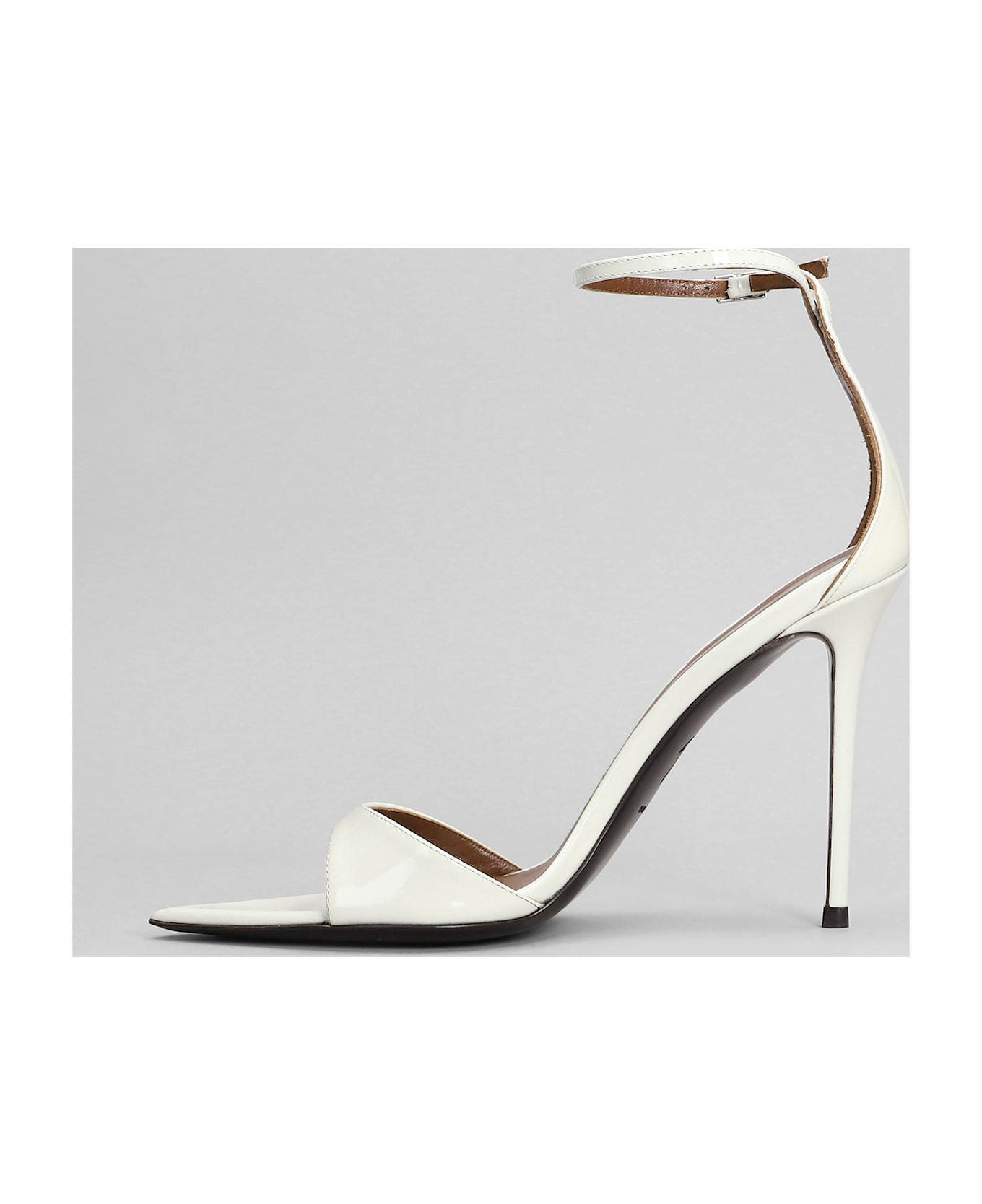 Giuseppe Zanotti Intriigo Strap 105 Sandals In White Leather - white