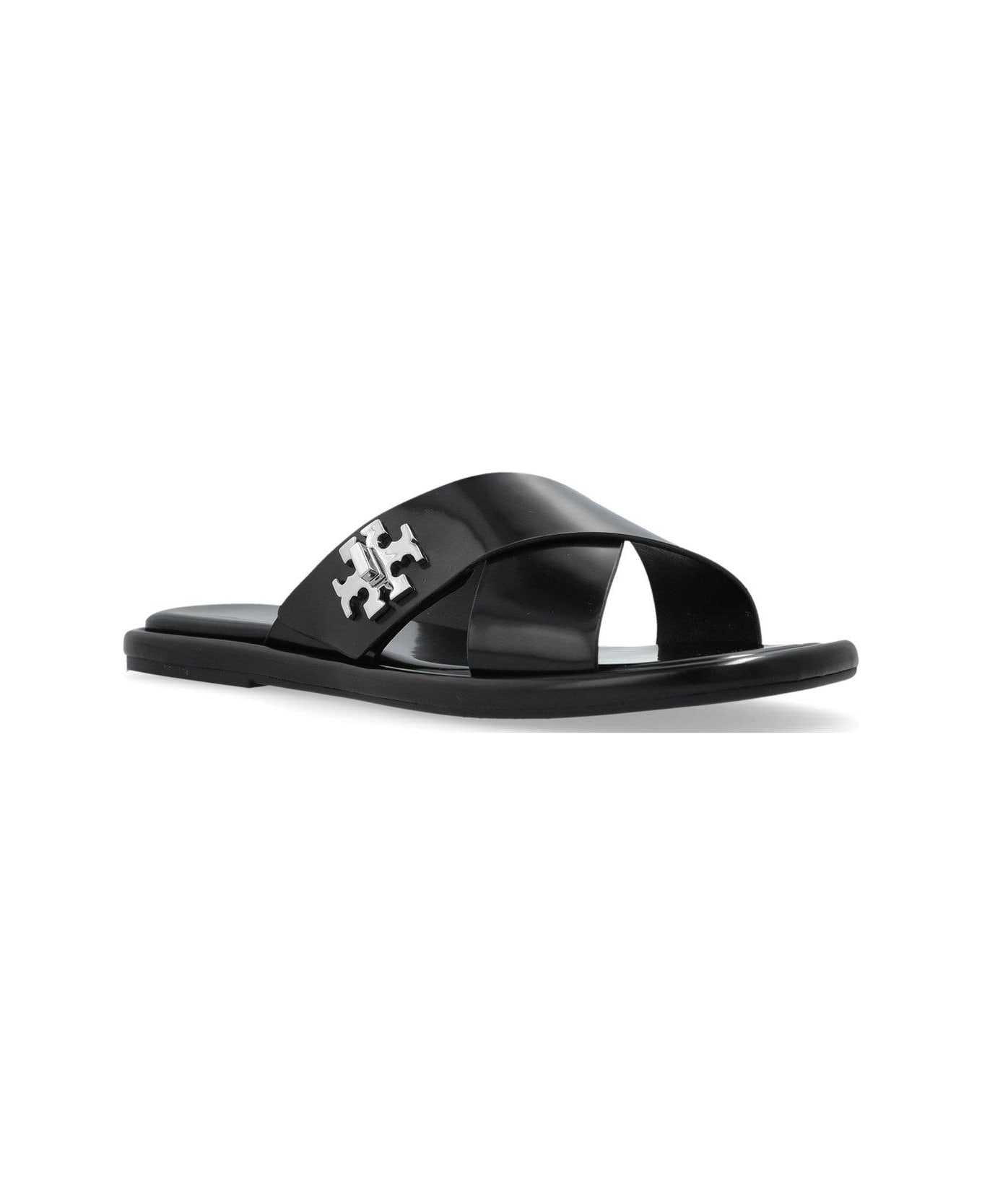 Tory Burch T-lock Slides - Nero