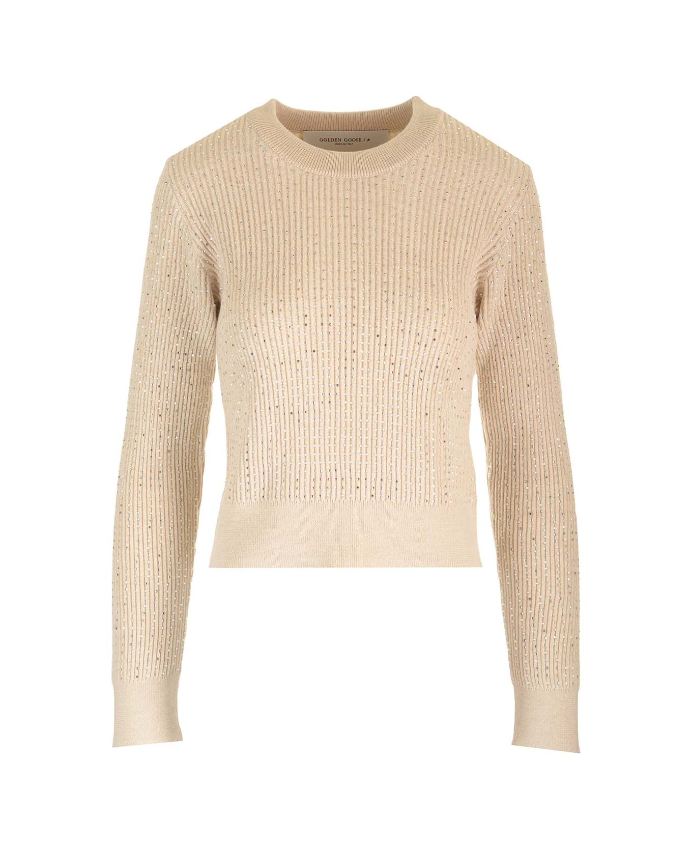 Golden Goose Ribbed Wool Sweater - Nude