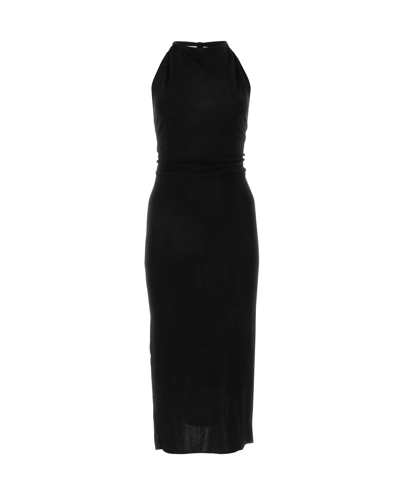 Helmut Lang Black Viscose Dress - Black