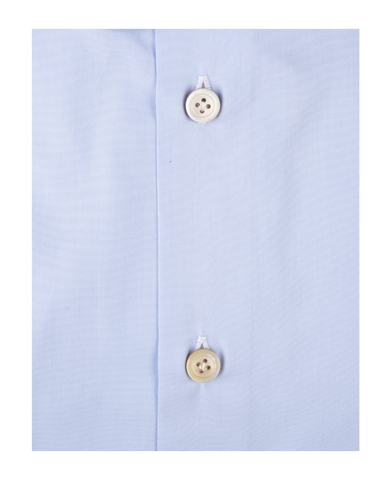 Kiton Light Blue Poplin Shirt - Blue シャツ