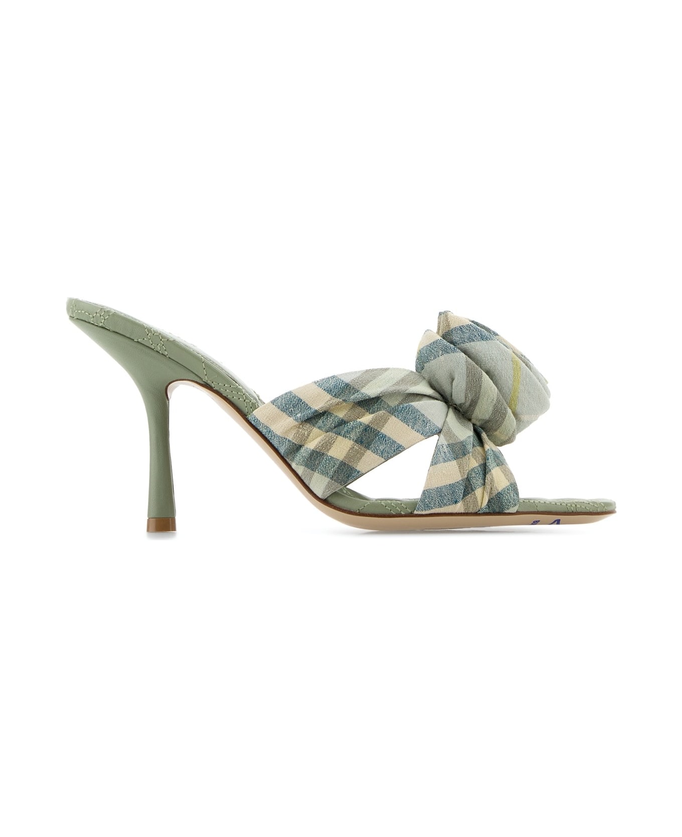 Burberry Embroidered Fabric Mews Mules - BREEZEIPCHECK